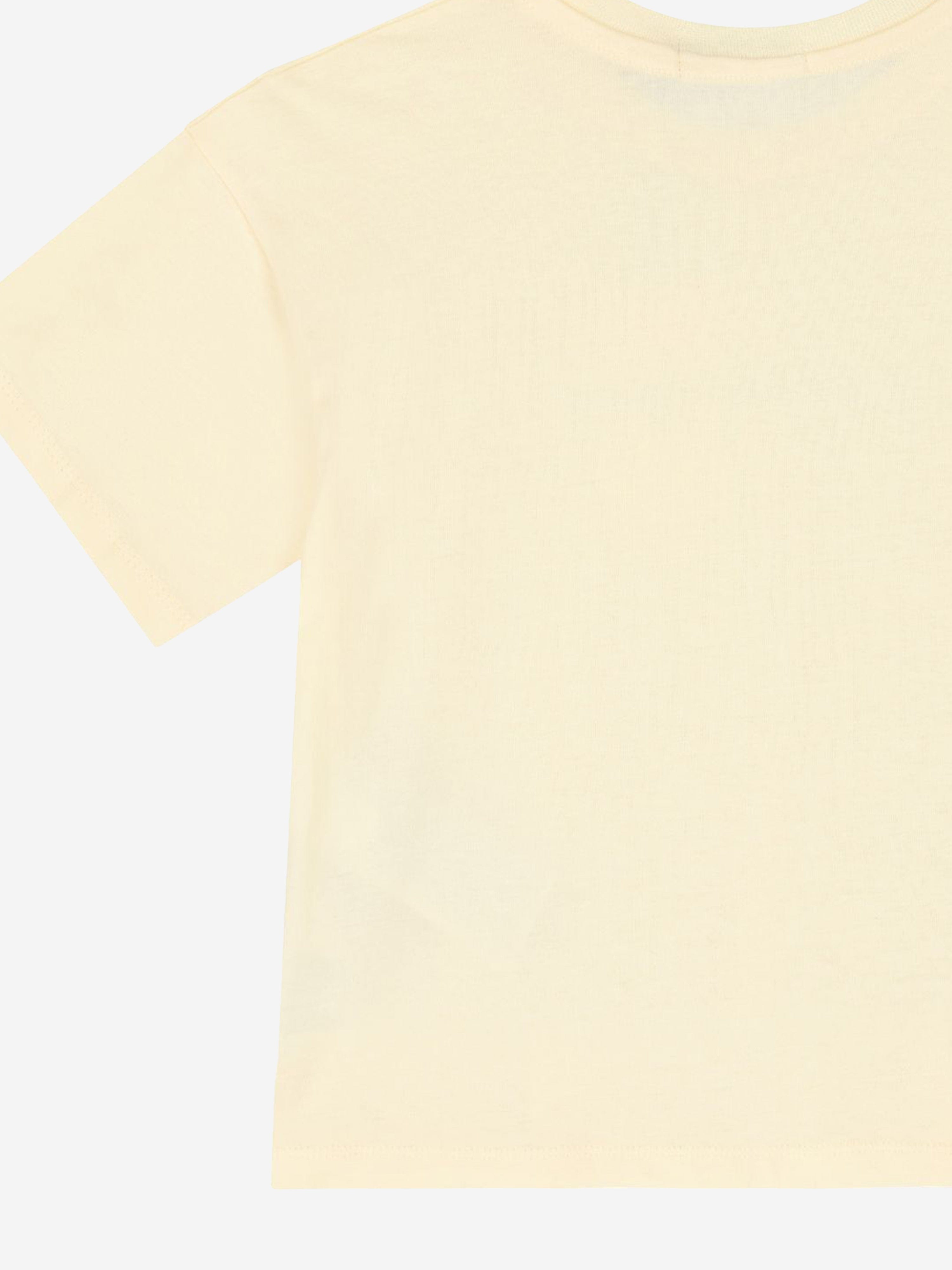Calvin Klein Girls Glitter Monogram Boxy T-Shirt in Ivory Cheap Sale Get Authentic