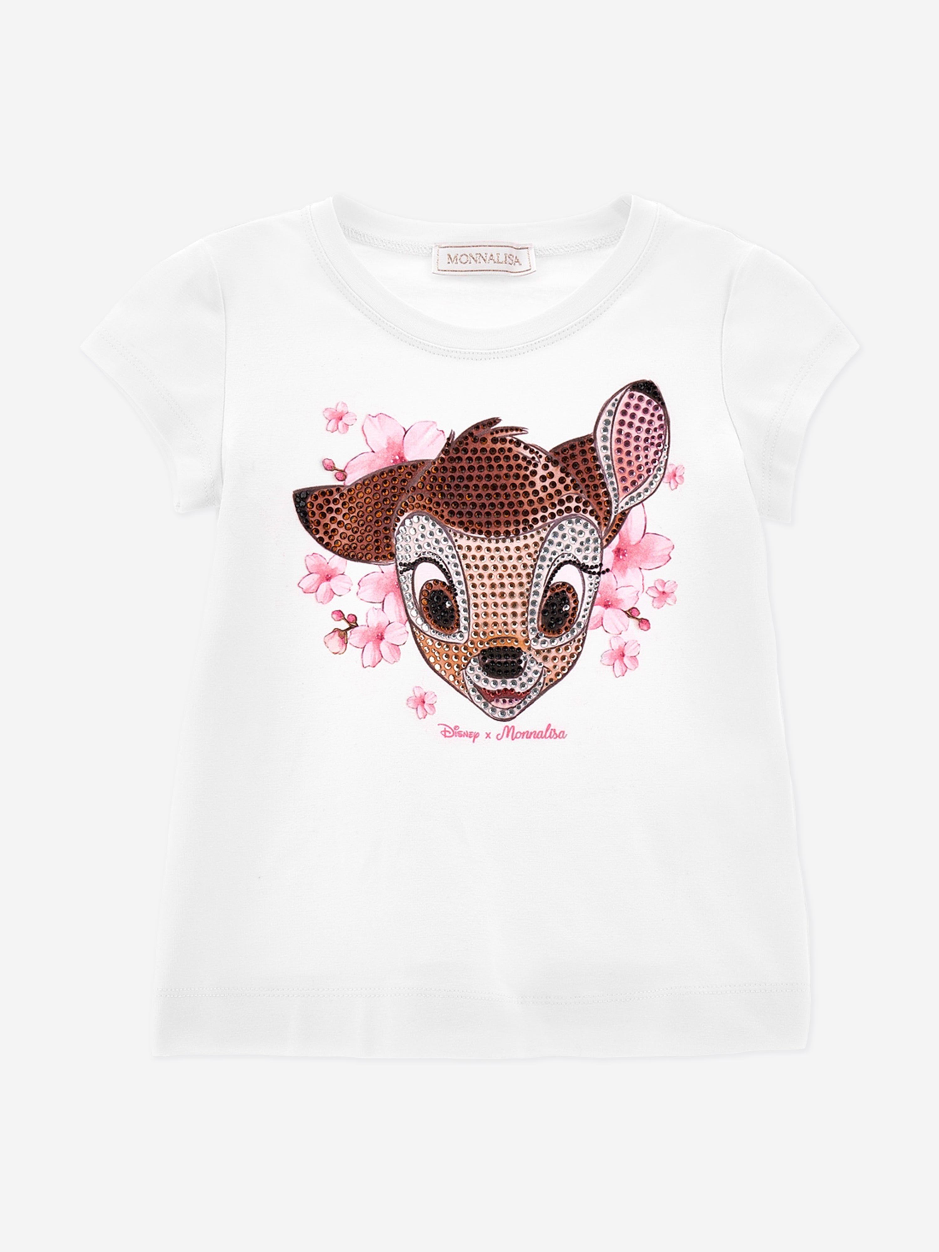 Girls Bambi T-Shirt in White Sale Best Sale