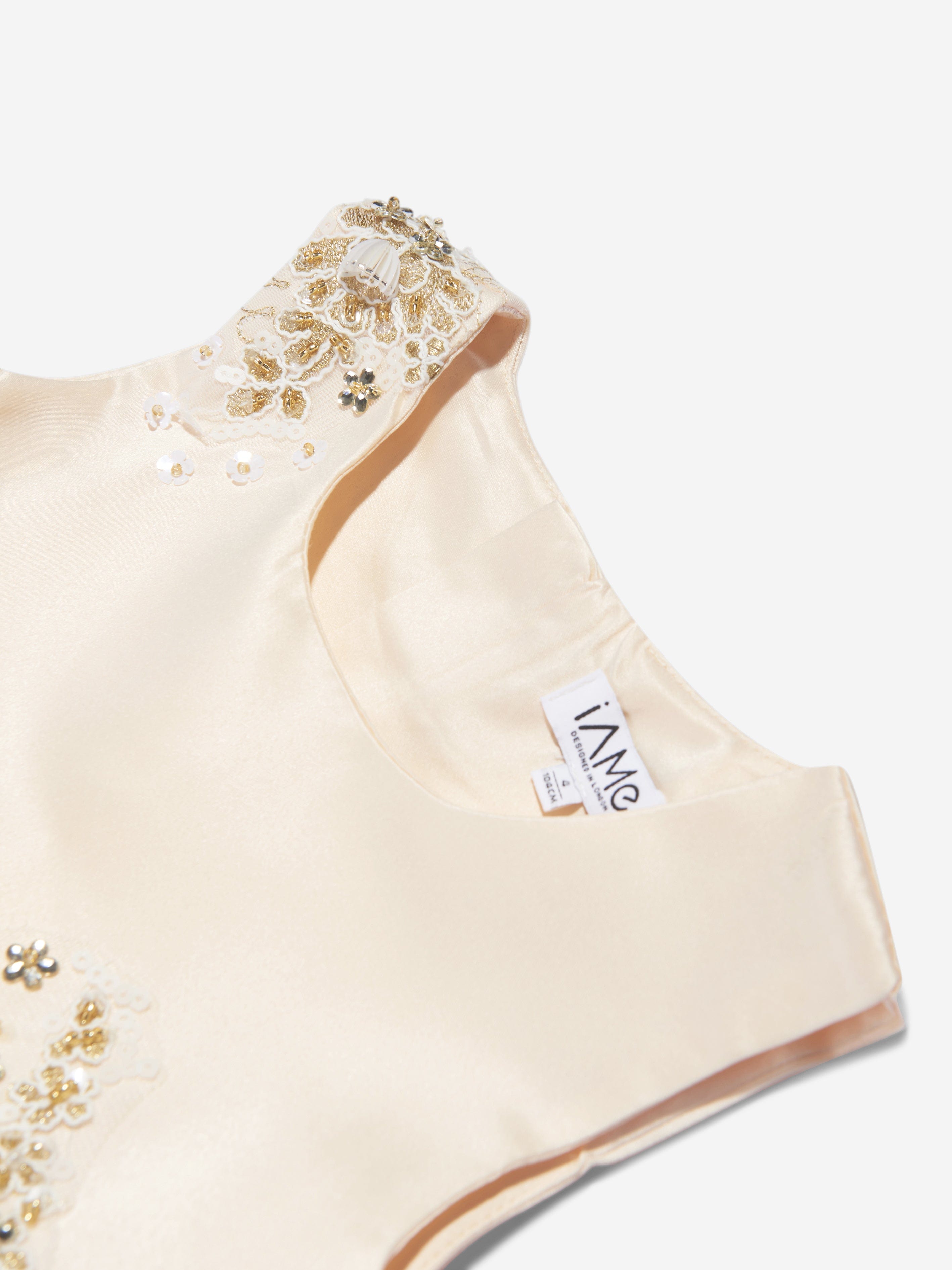 iAMe Girls Tulle Dress in Cream Enjoy Online