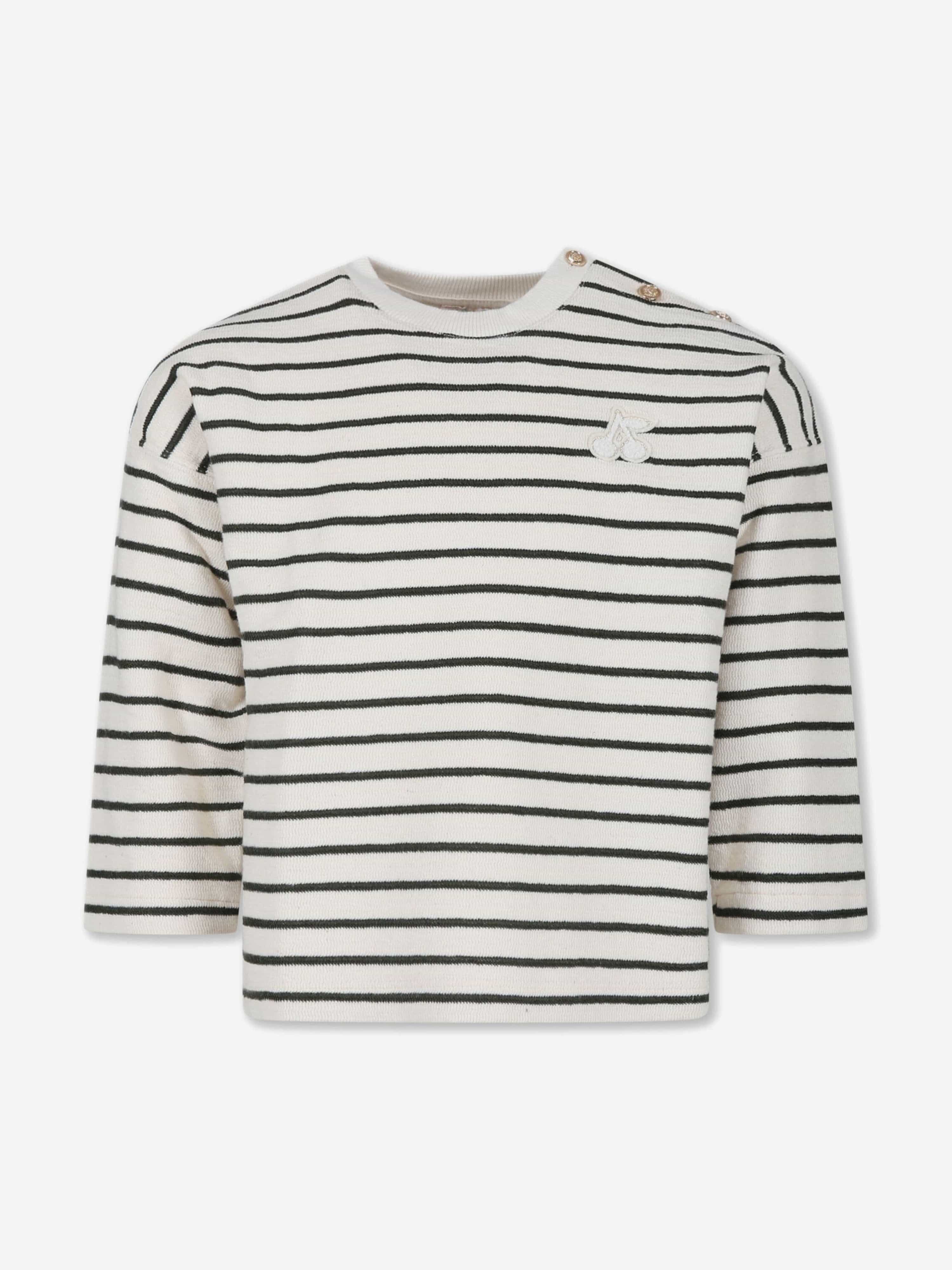 Bonpoint Girls Striped Gaya Sweatshirt in Multicolour Cheap Sale Outlet Store