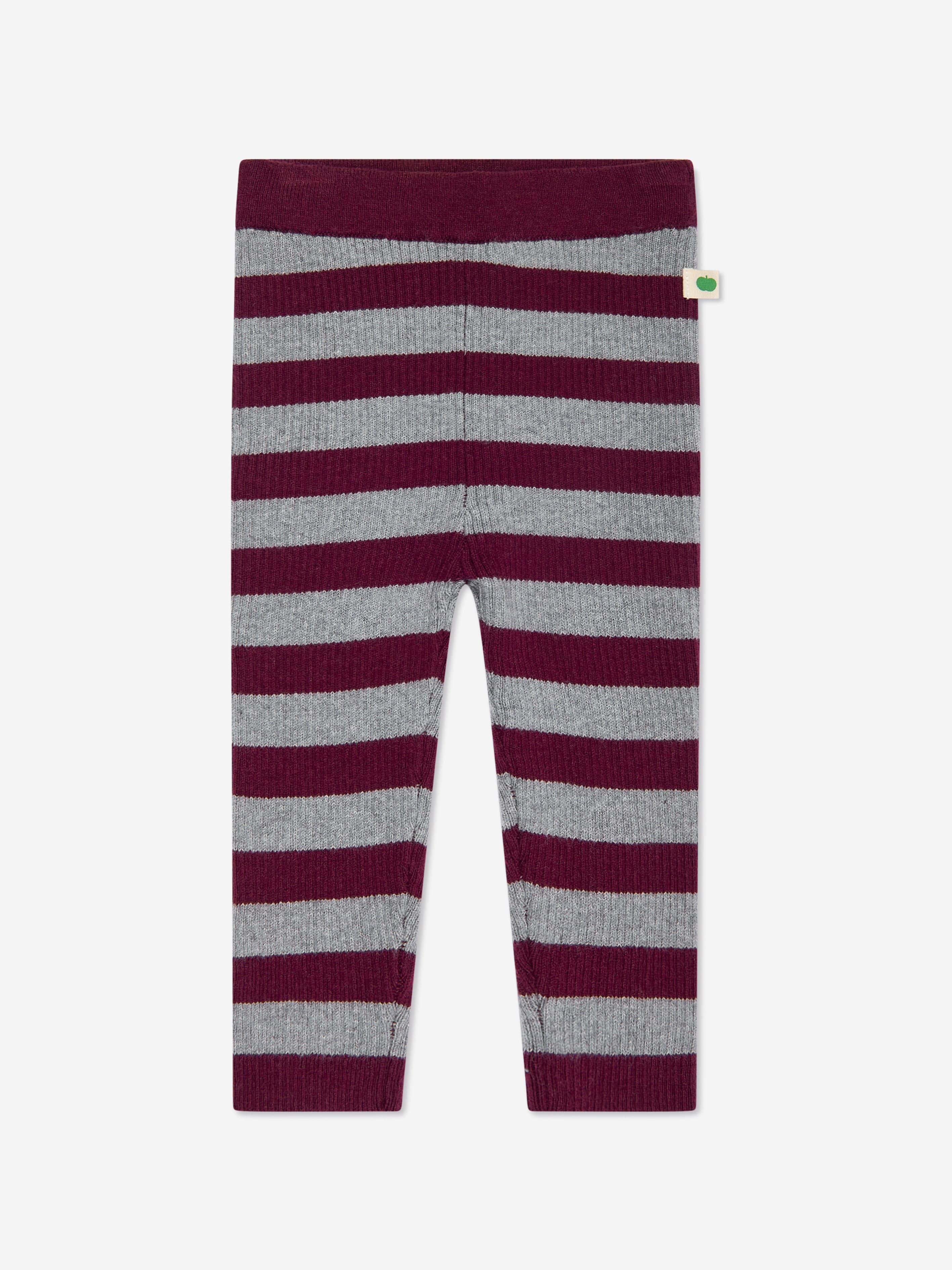 The Bonnie Mob Girls Perry Ribbed Knit Leggings in Grey Cheap With Paypal