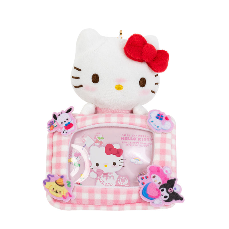 Hello Kitty 50th Anniv. Plush Mascot Badge Holder (Full of Happy Series) Wholesale Pice Cheap Pice