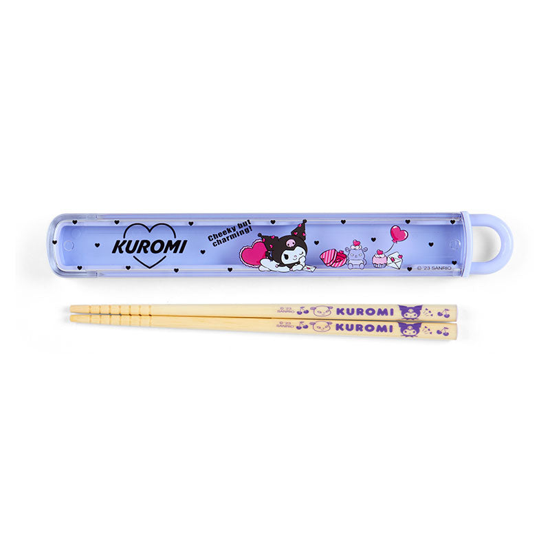 Kuromi Everyday Chopsticks & Case Free Shipping Original