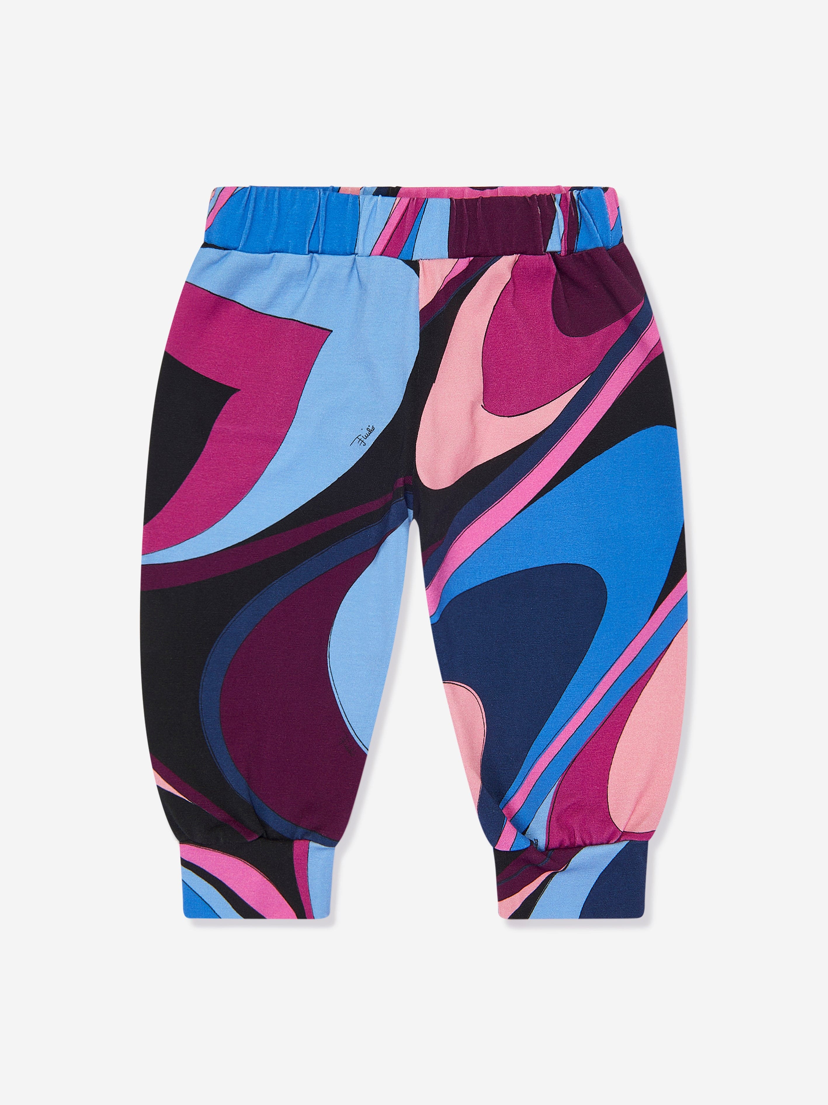 Pucci Baby Girls Onde Trouser Set in Multicolour Cheap Affordable