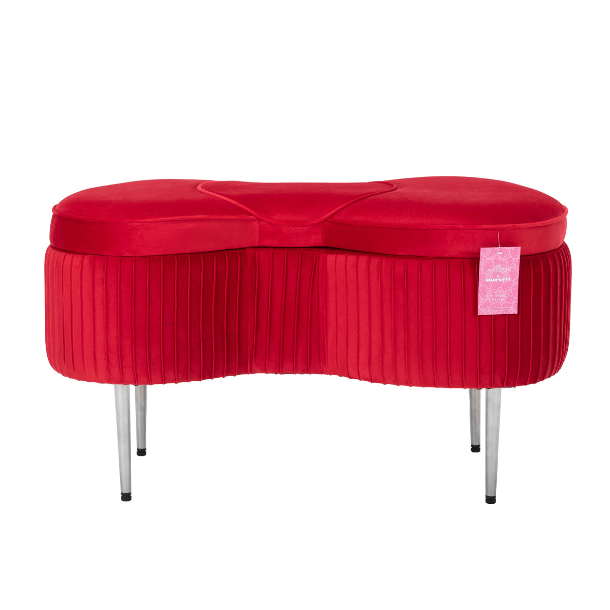 Hello Kitty x Impressions Vanity Bow Storage Bench With Mastercard For Sale