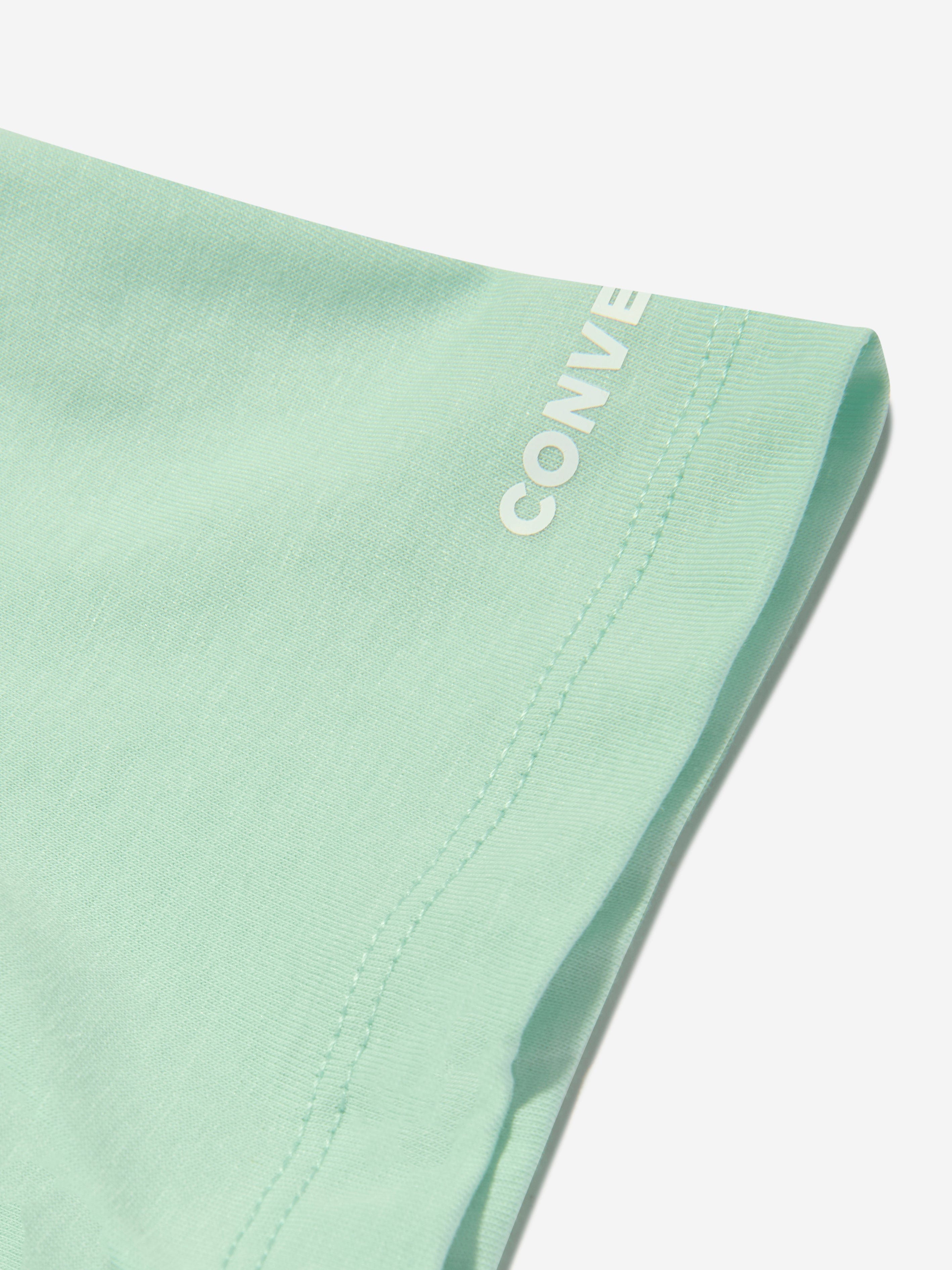 Converse Girls Chuck Patch Graphic T-Shirt in Green Reliable