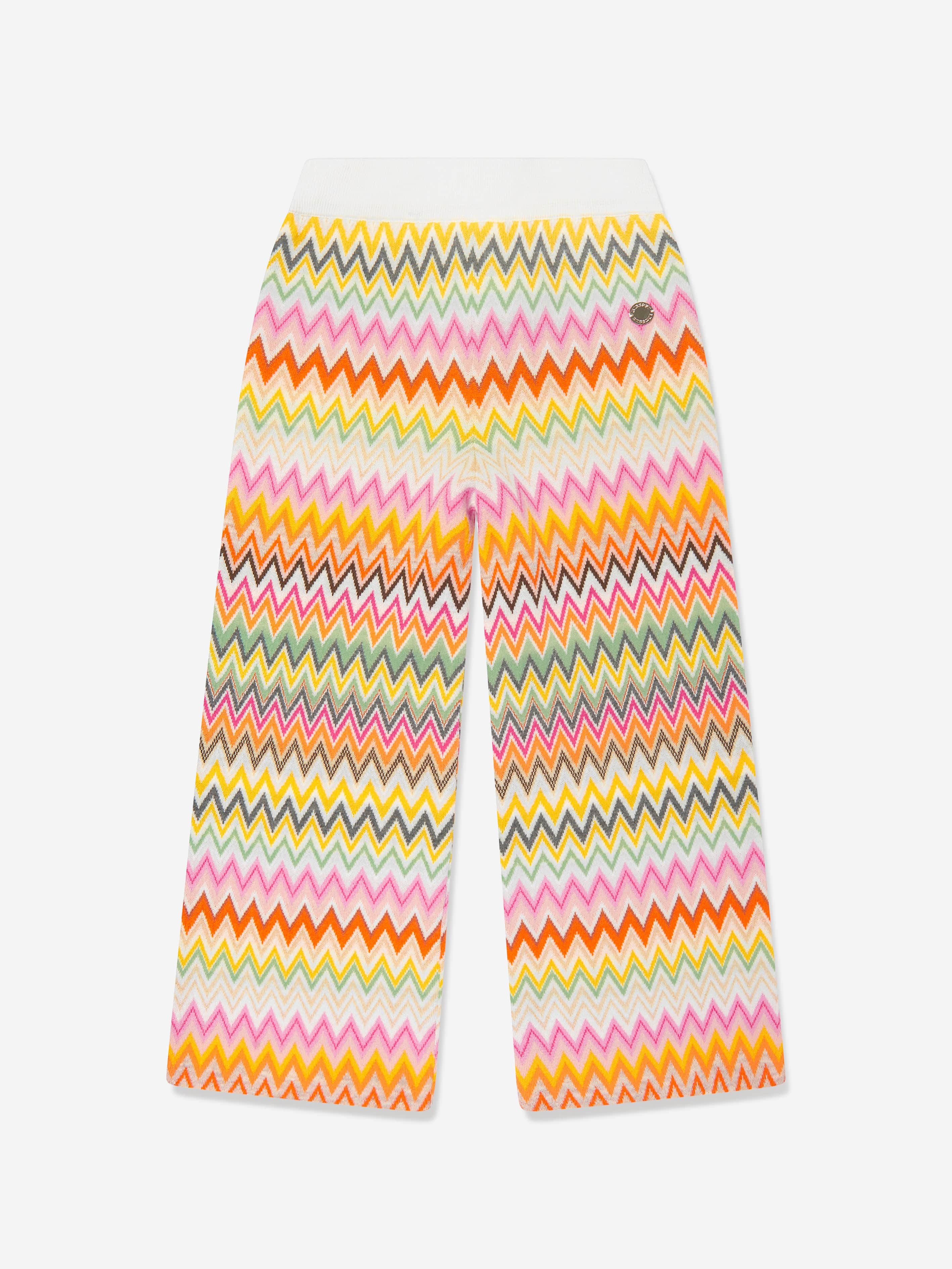Missoni Girls Zigzag Knitted Trousers in Multicolour Free Shipping Wholesale Pice