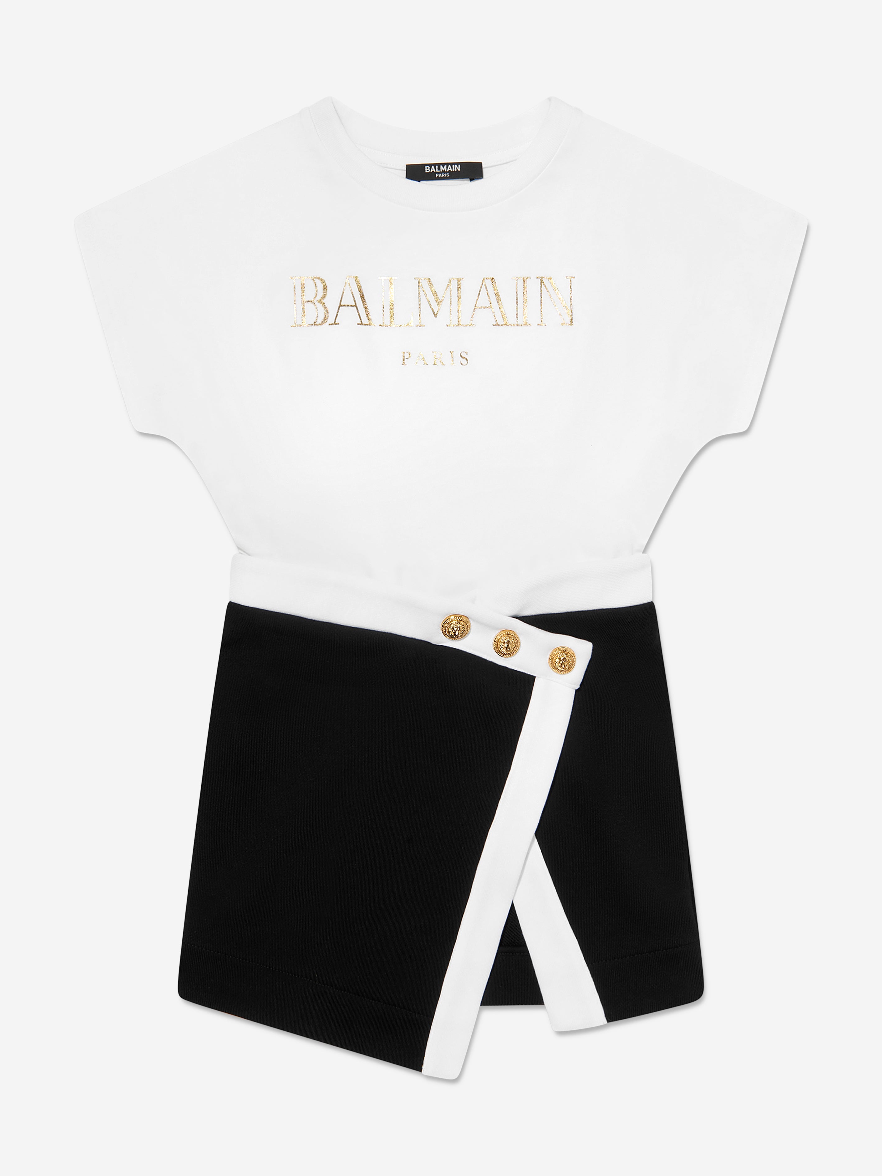 Girls Crossover Dress in White Discount Online Online