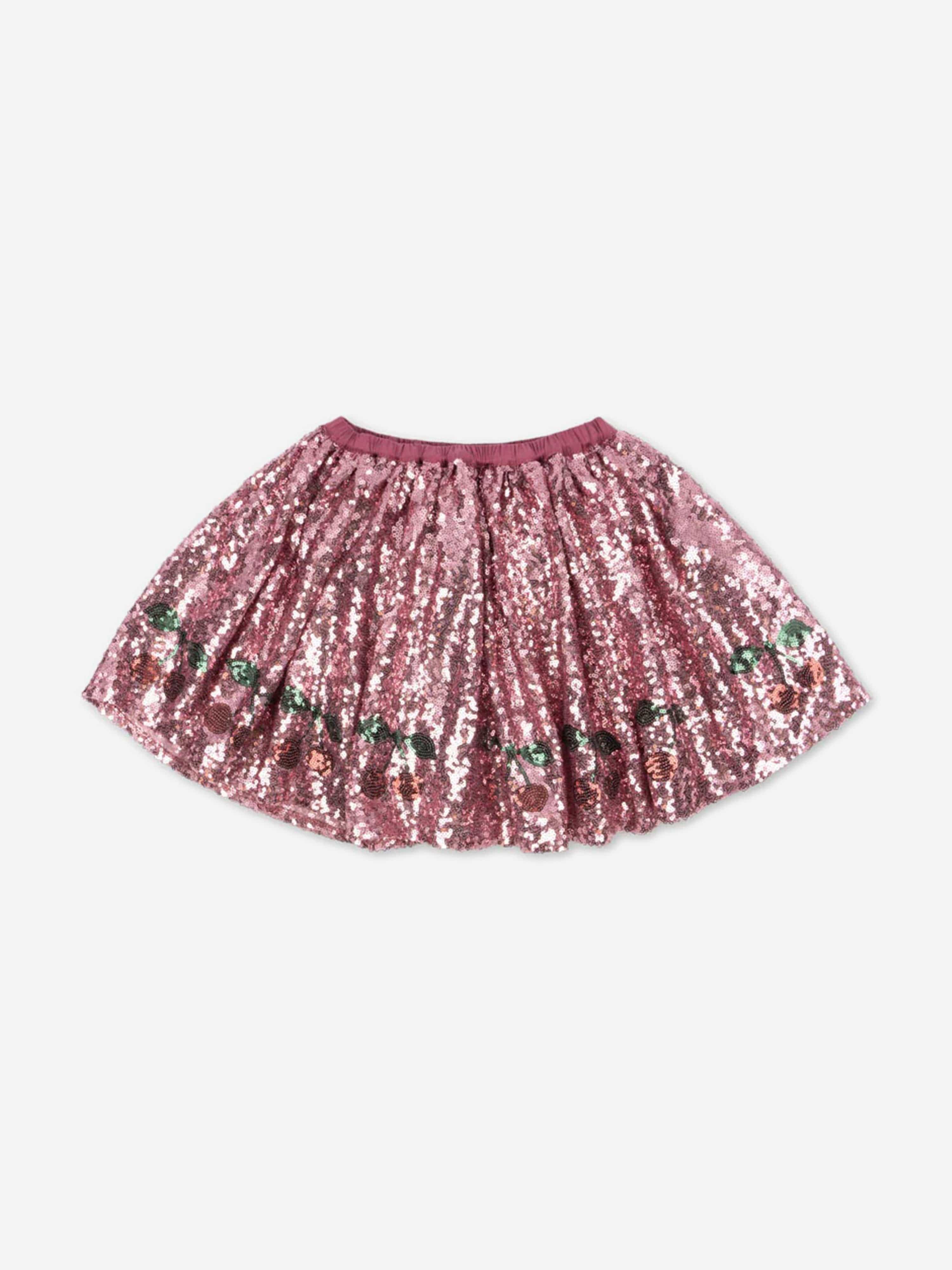 Konges Sljd Girls Starla Sequin Skirt in Pink Sale With Credit Card