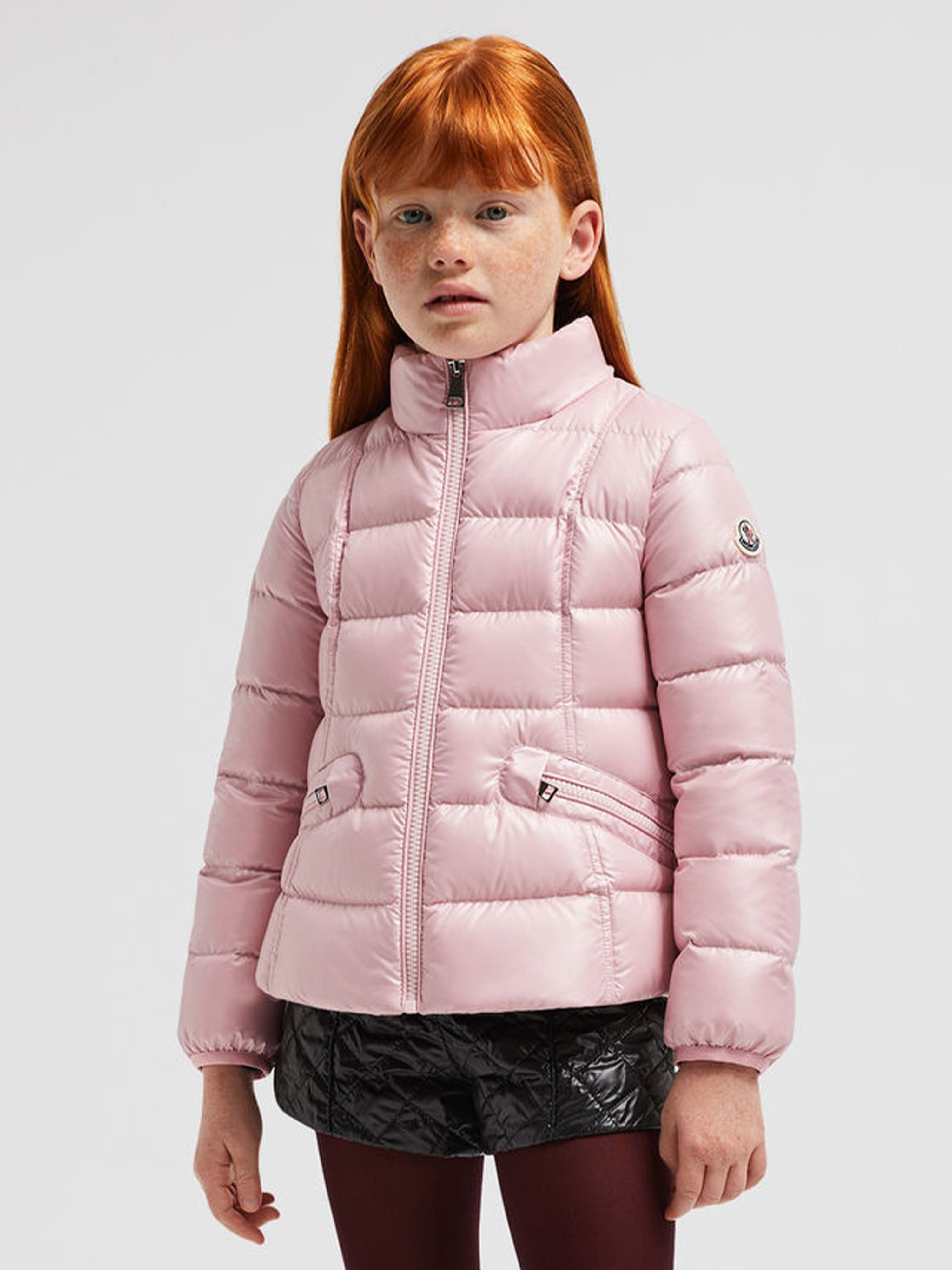 Moncler Enfant Girls Down Padded Ainay Jacket in Pink 2025 New Cheap Pice