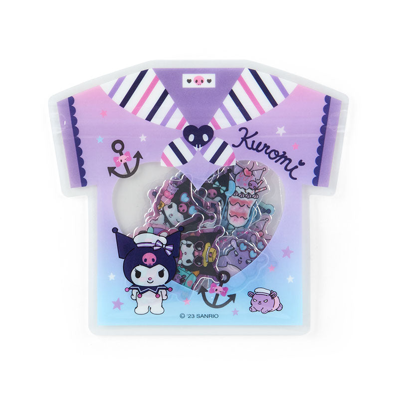 Kuromi 24-Piece Summer Tee Mini Sticker Pack Professional