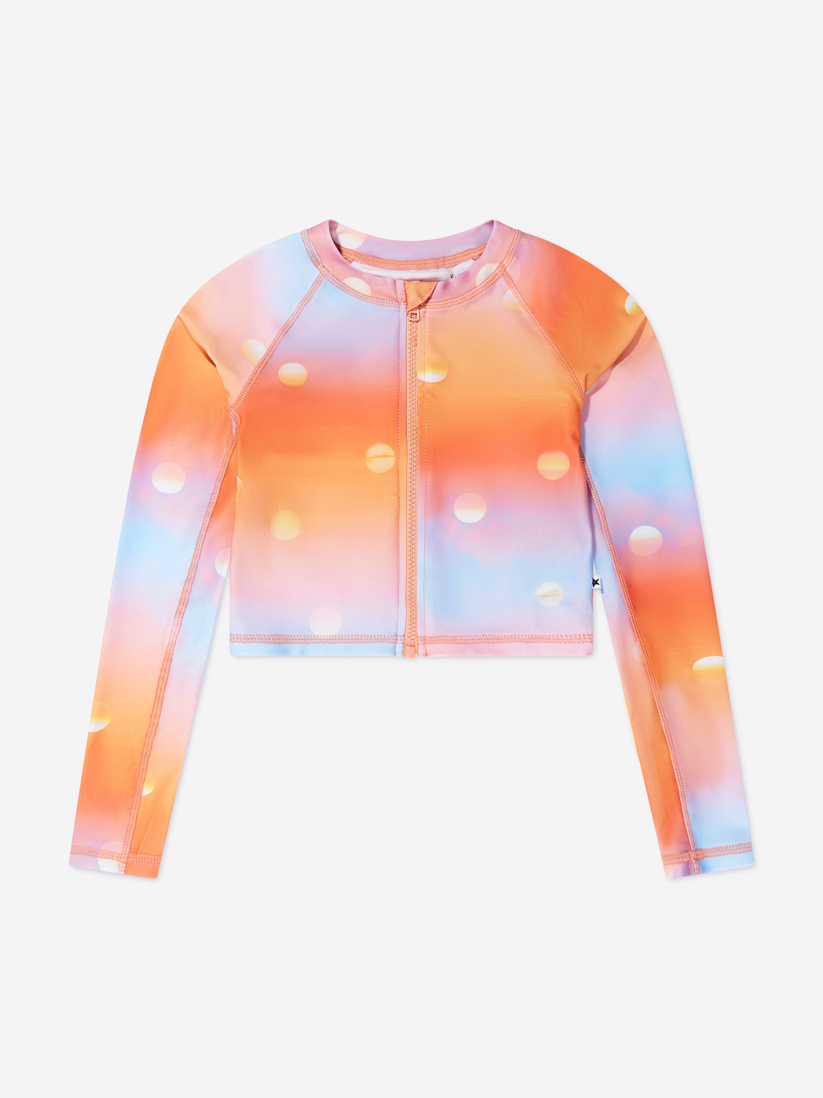 Molo Girls Long Sleeve Nellie Swim Top In Orange Cheap Sale Marketable