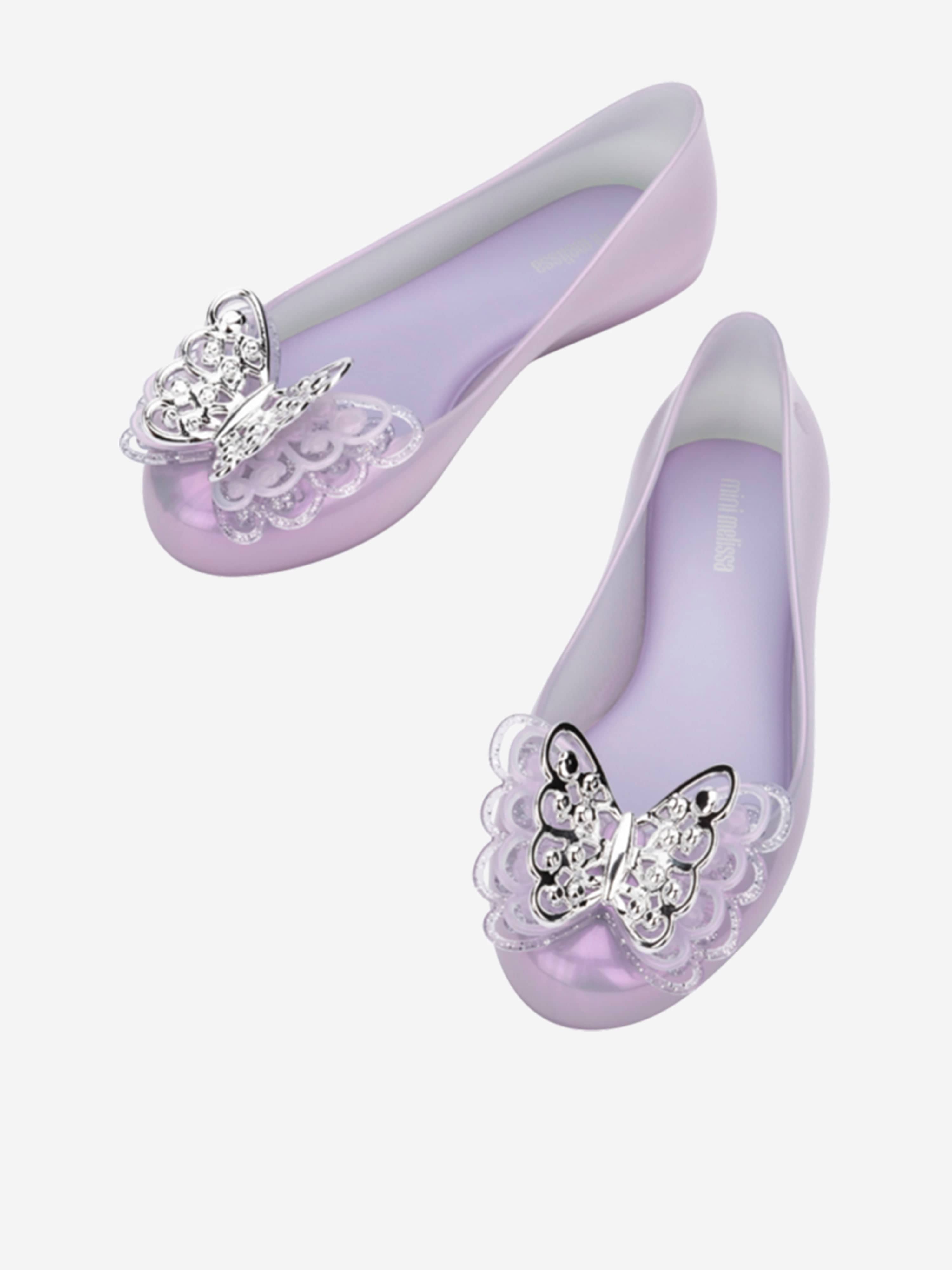 Mini Melissa Girls Sweet Love Fly II Ballerinas in Purple Outlet For Nice