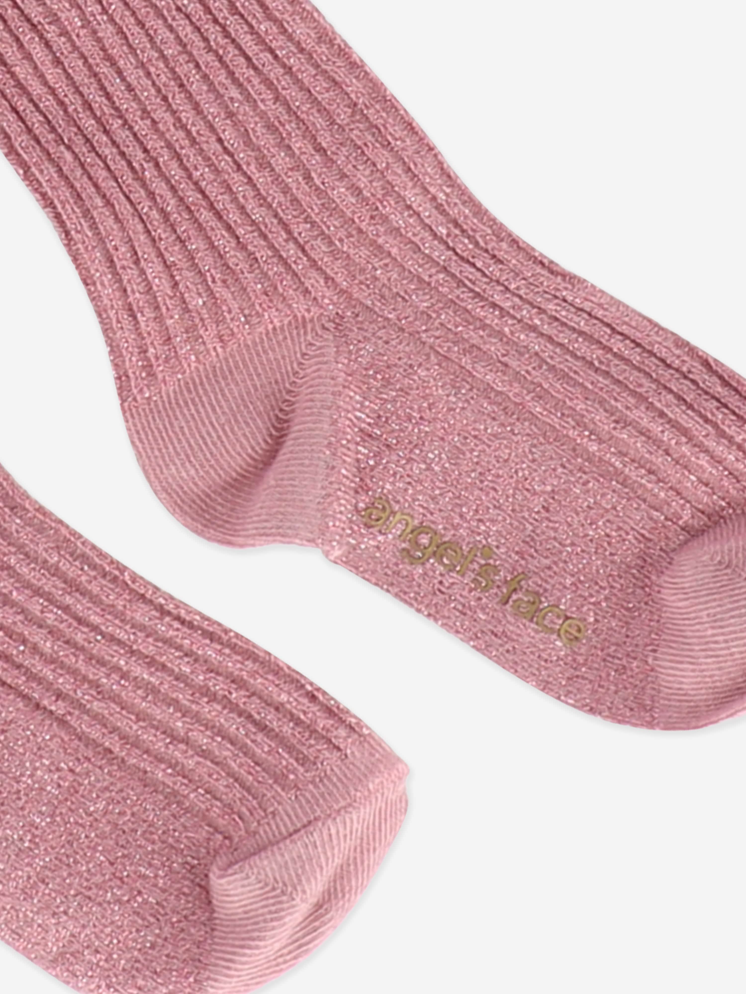 Angels Face Girls Lucy Sparkle Socks in Pink Visa Payment For Sale