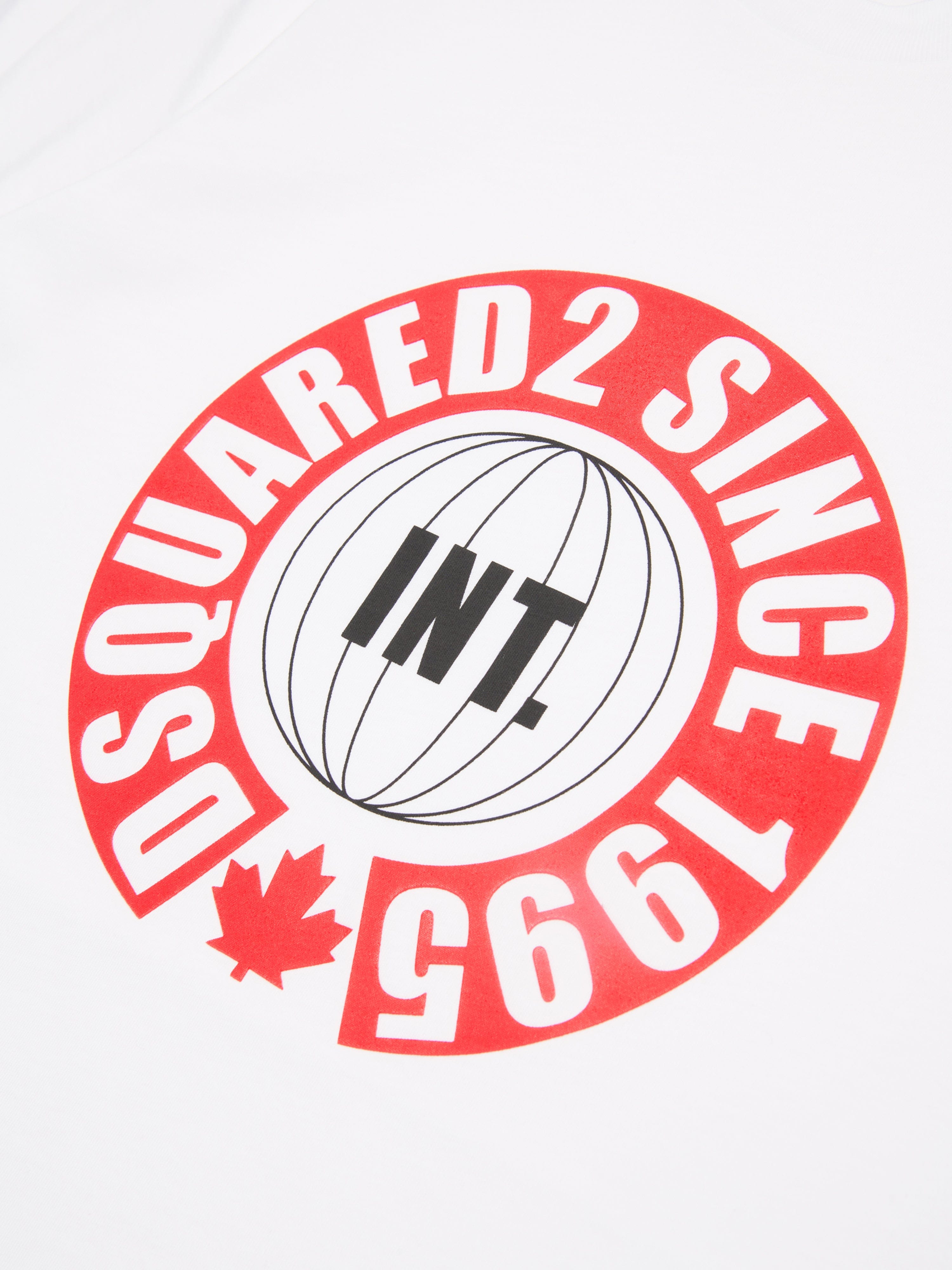 Dsquared2 Kids Slouch Fit Logo T-Shirt in White Cheap Pice Low Shipping Fee