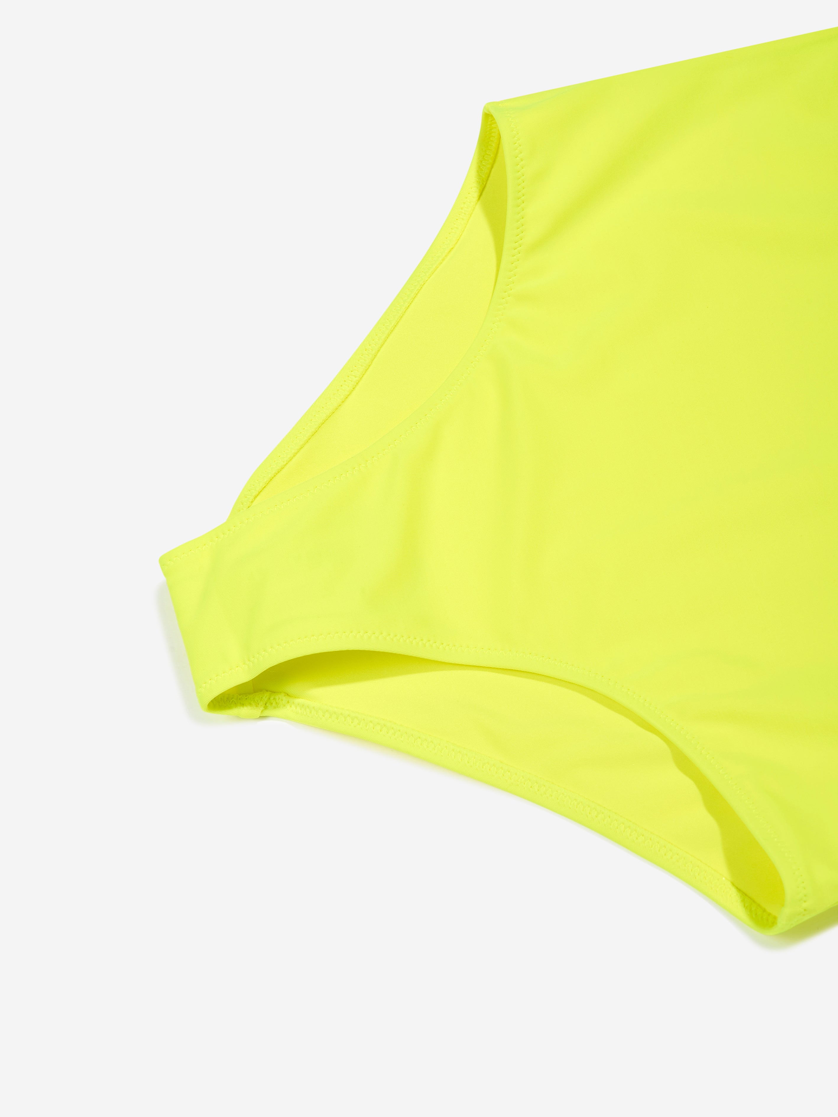Calvin Klein Girls Logo Swimsuit in Black Yellow Discount Codes Really Cheap