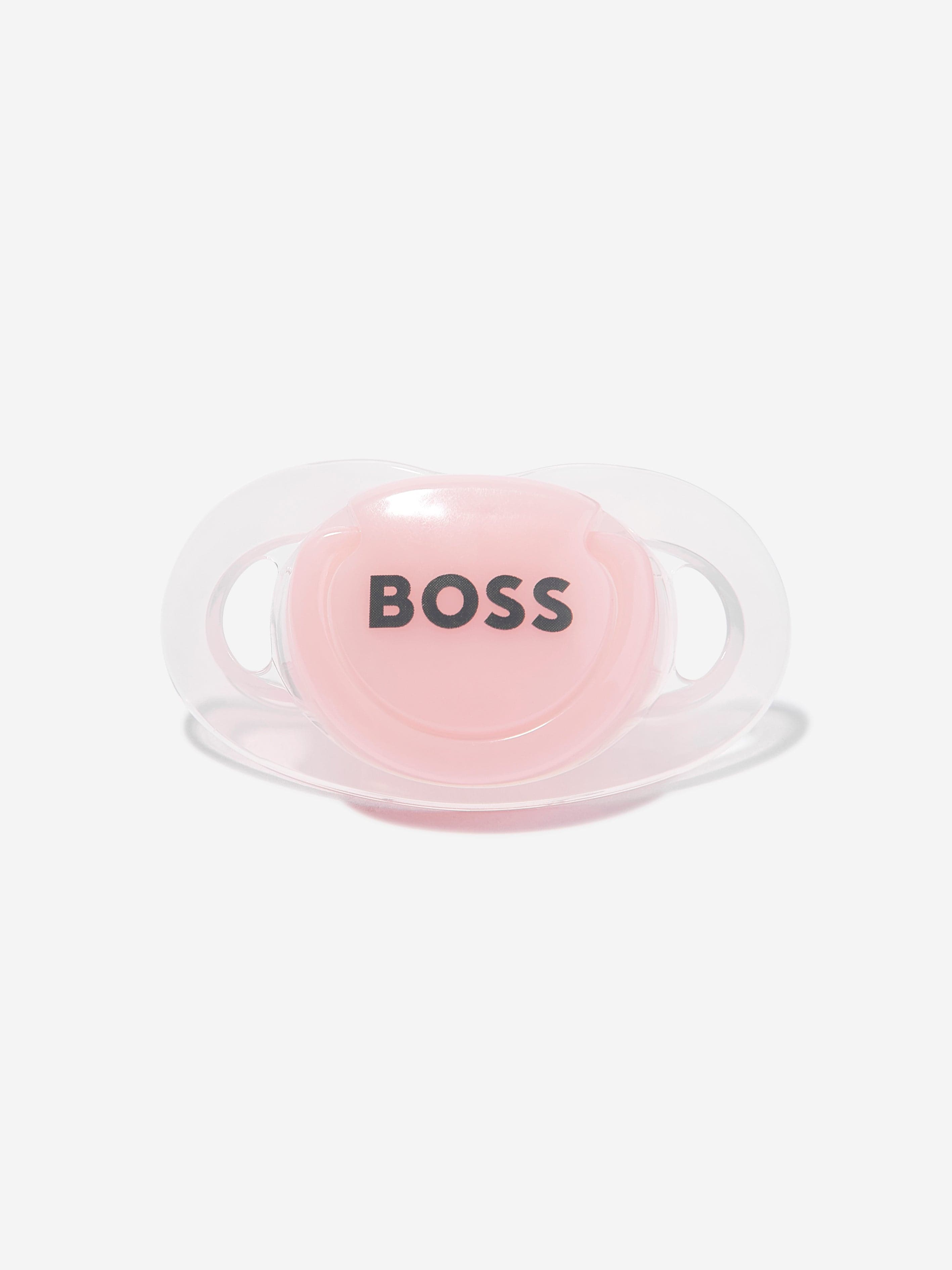 BOSS Baby Girls Logo Print Pacifier in Pink Pices For Sale