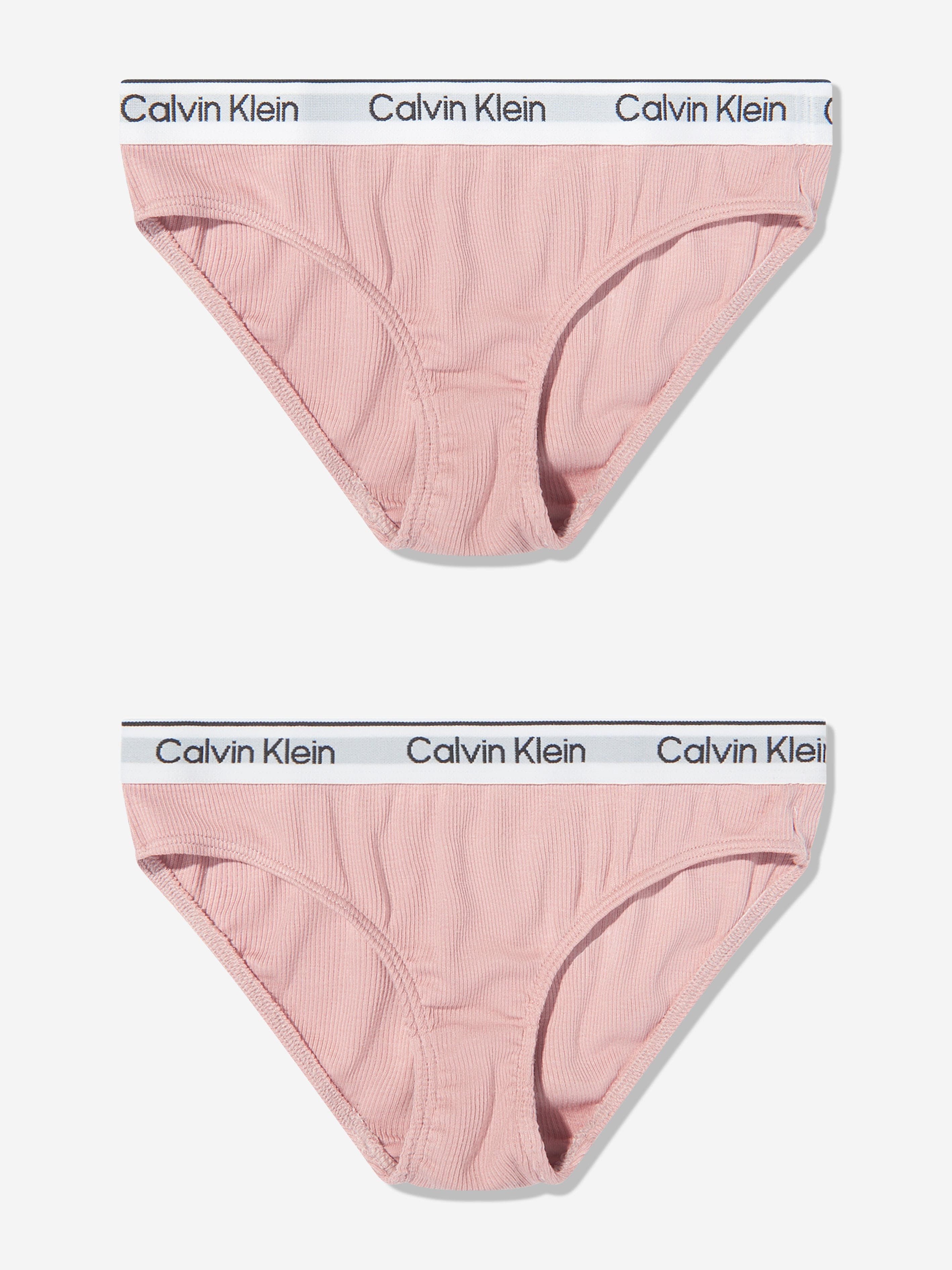 Calvin Klein Girls 2 Pack Bikini Kinickers Set in Pink Sale Tumblr