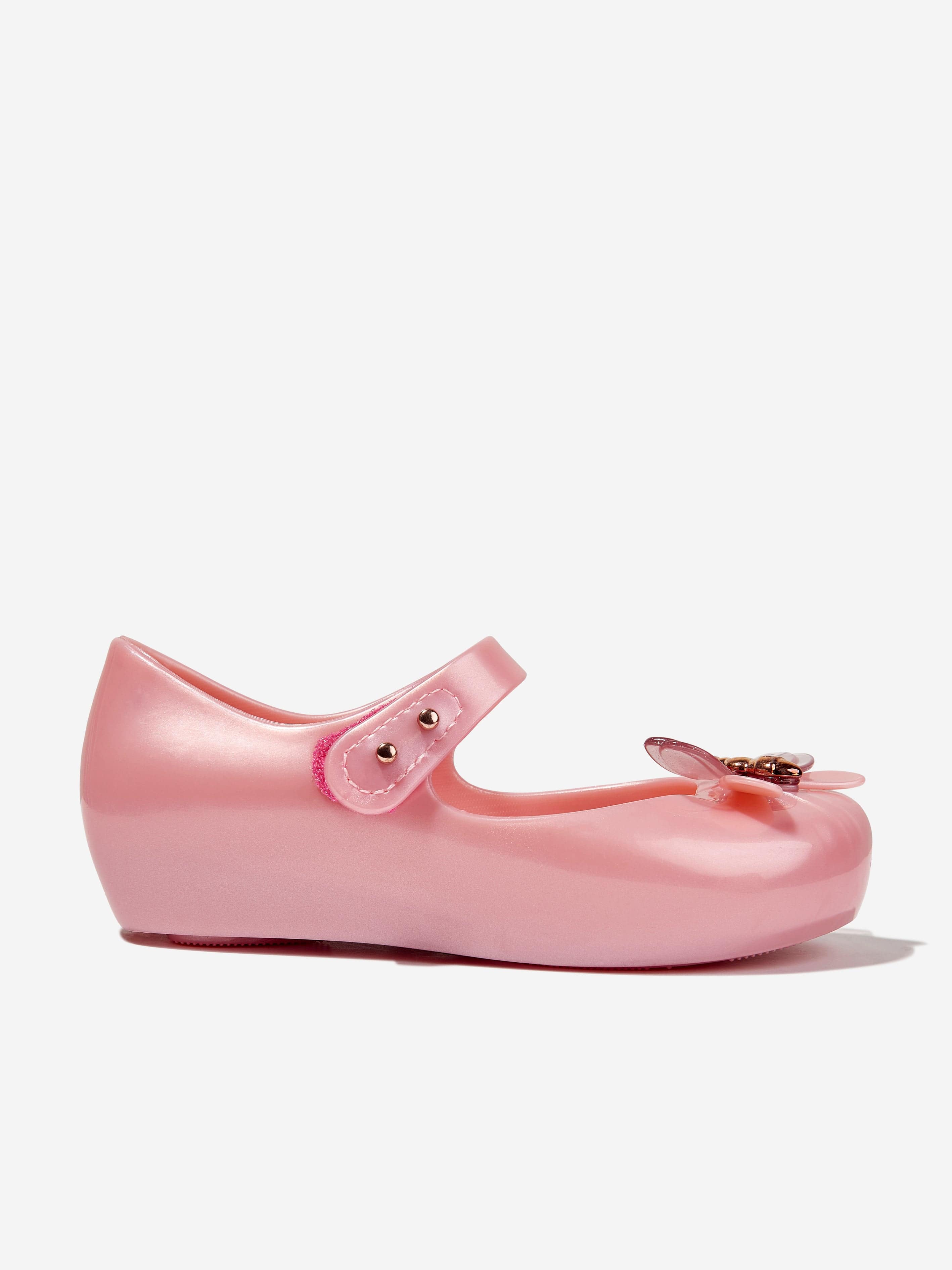 Mini Melissa Girls Mini Ultragirl Bugs Ballerinas in Pink Free Shipping Low Pice