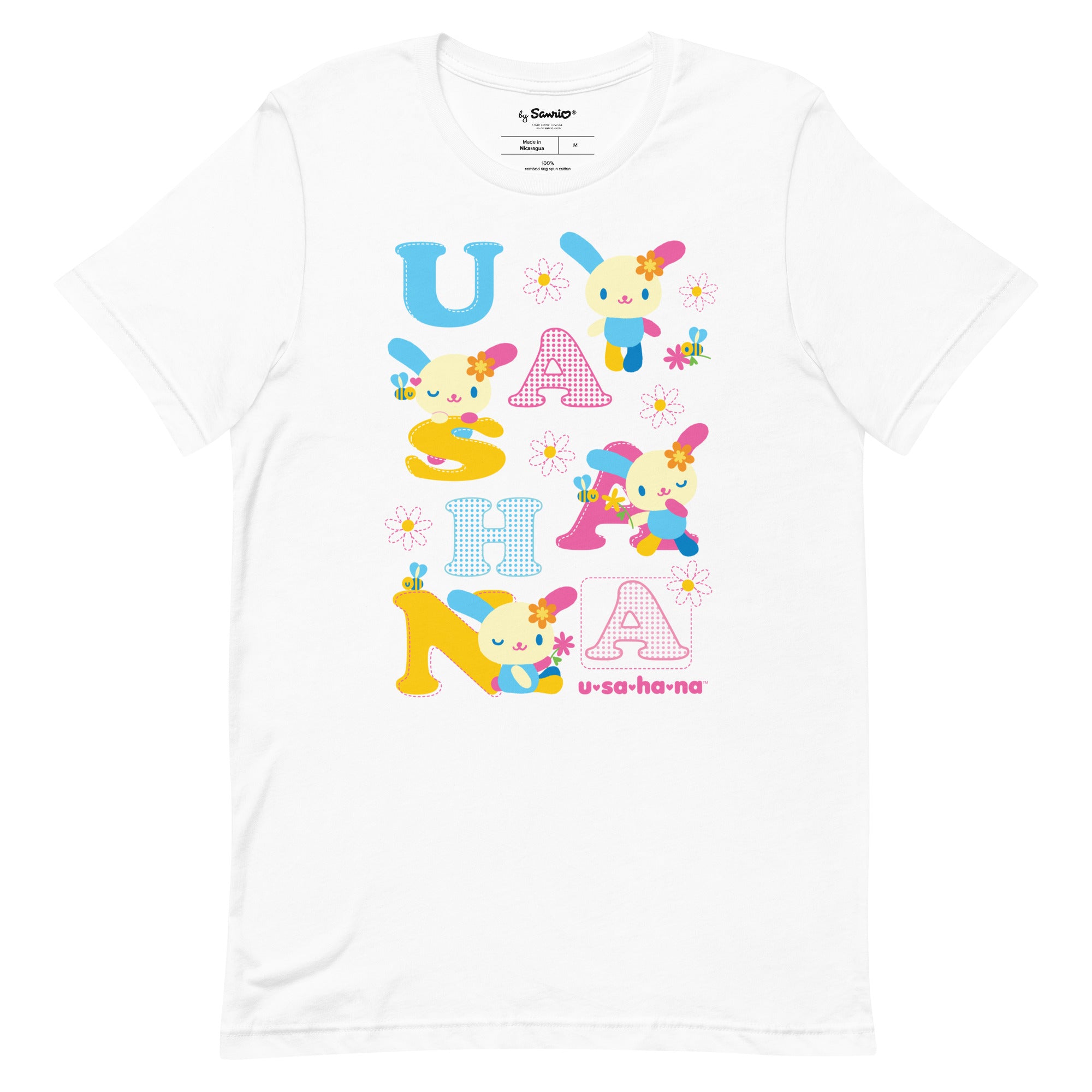 U*SA*HA*NA Scattered Letters Tee Clearance Fashionable