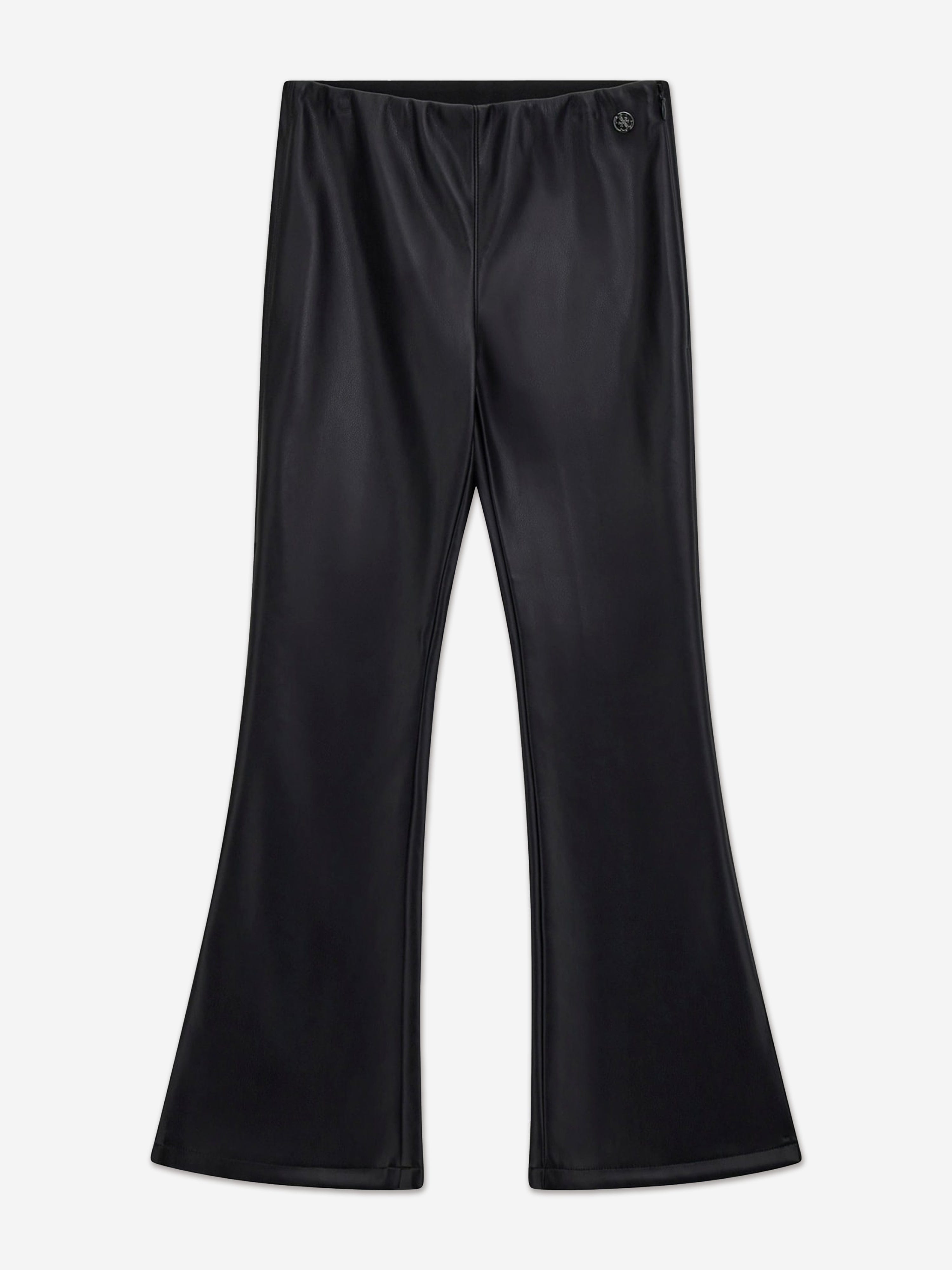 Guess Girls Faux Leather Wide Fit Leggings in Black Cheap Sale Best Pices
