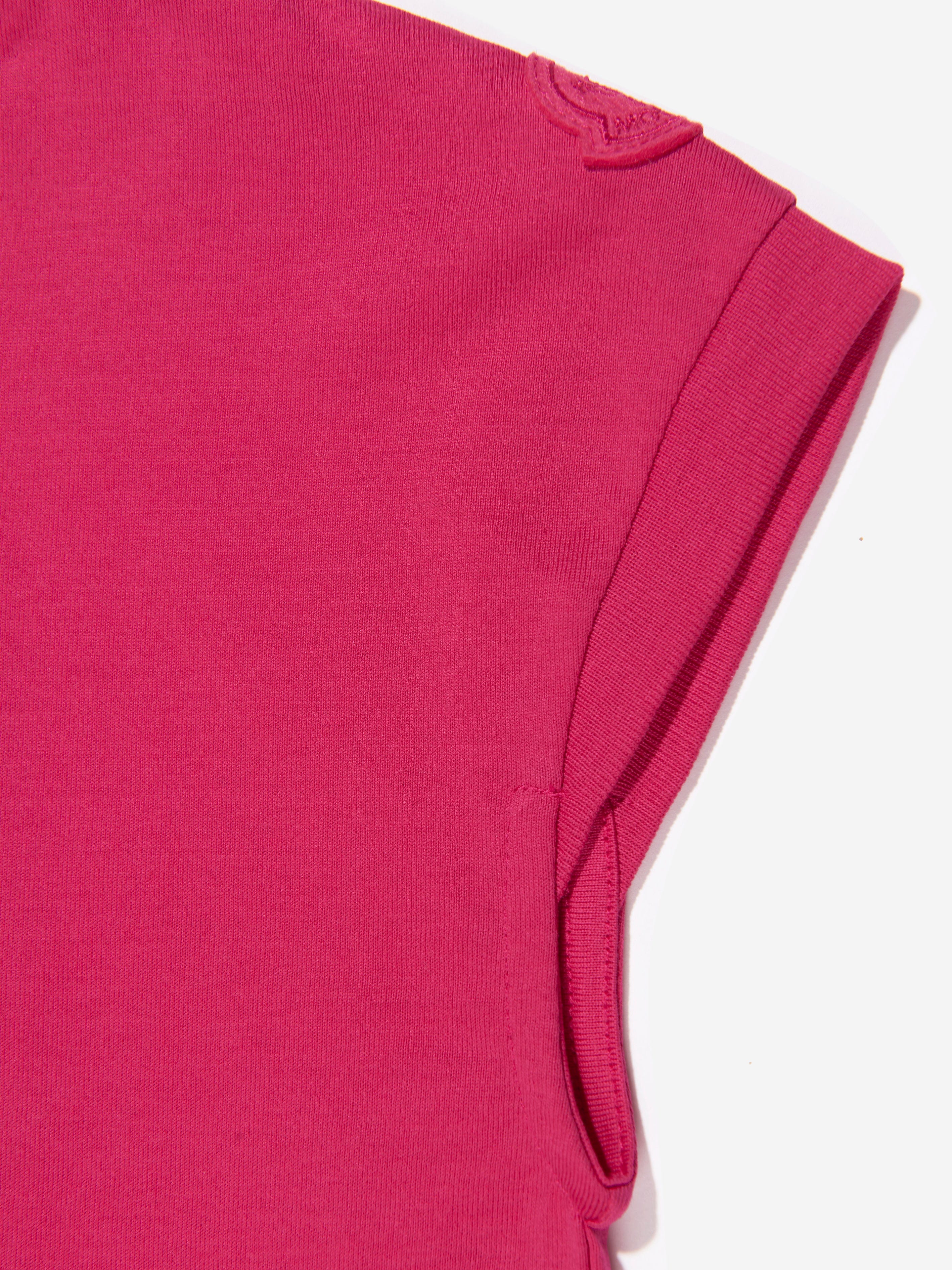 Moncler Enfant Girls Logo Graphic T-Shirt in Pink Clearance Wiki