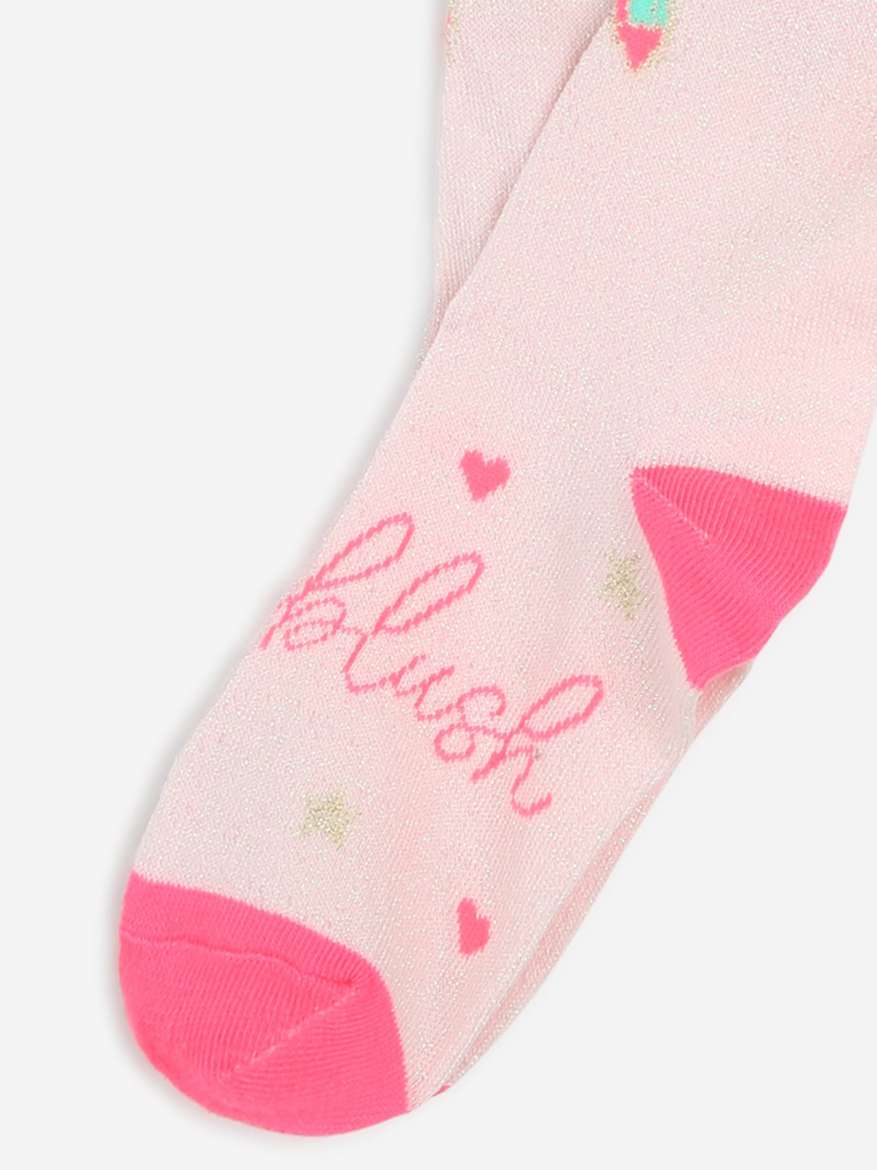 Billieblush Girls Pegasus High Socks in Pink Outlet Clearance