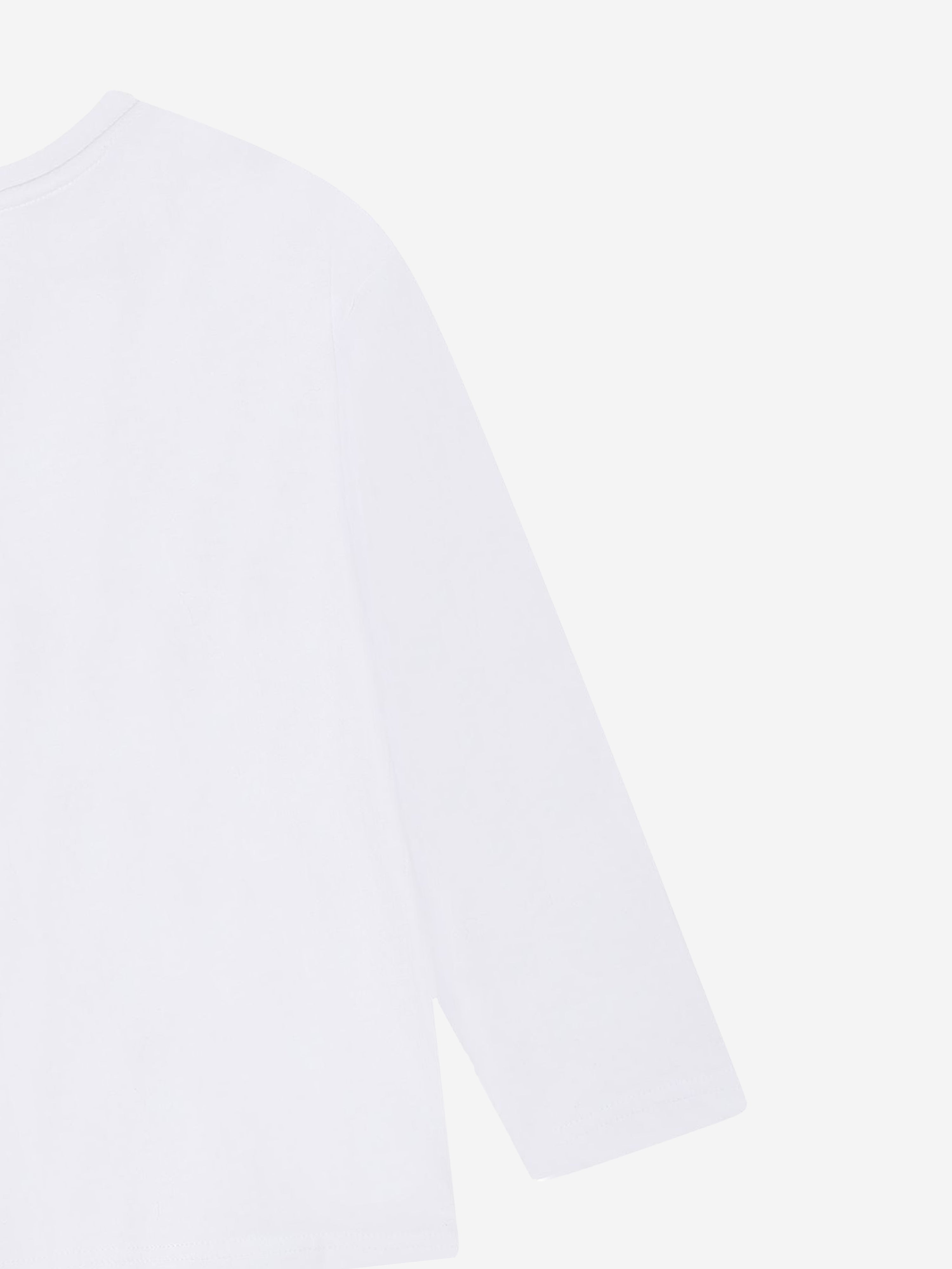 MARC JACOBS Girls Long Sleeve Diamante Logo T-Shirt in White Official Cheap Online