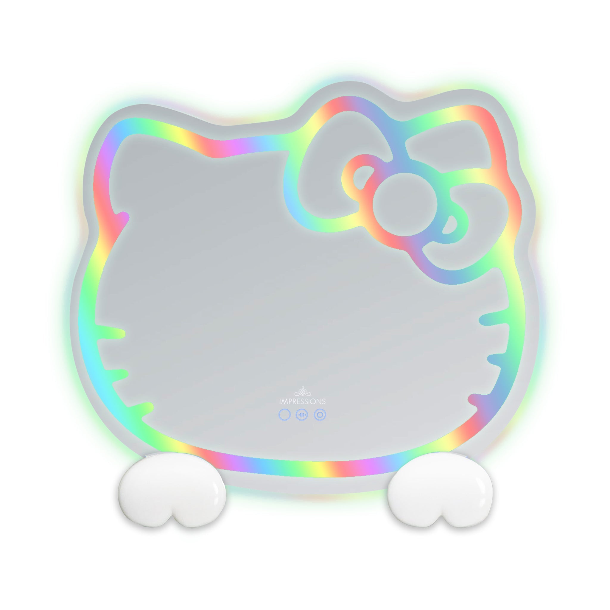 Hello Kitty x Impressions Vanity RGB Wall Mirror 2.0 W/ Bluetooth Speakers and Specialty Base Browse Cheap Pice