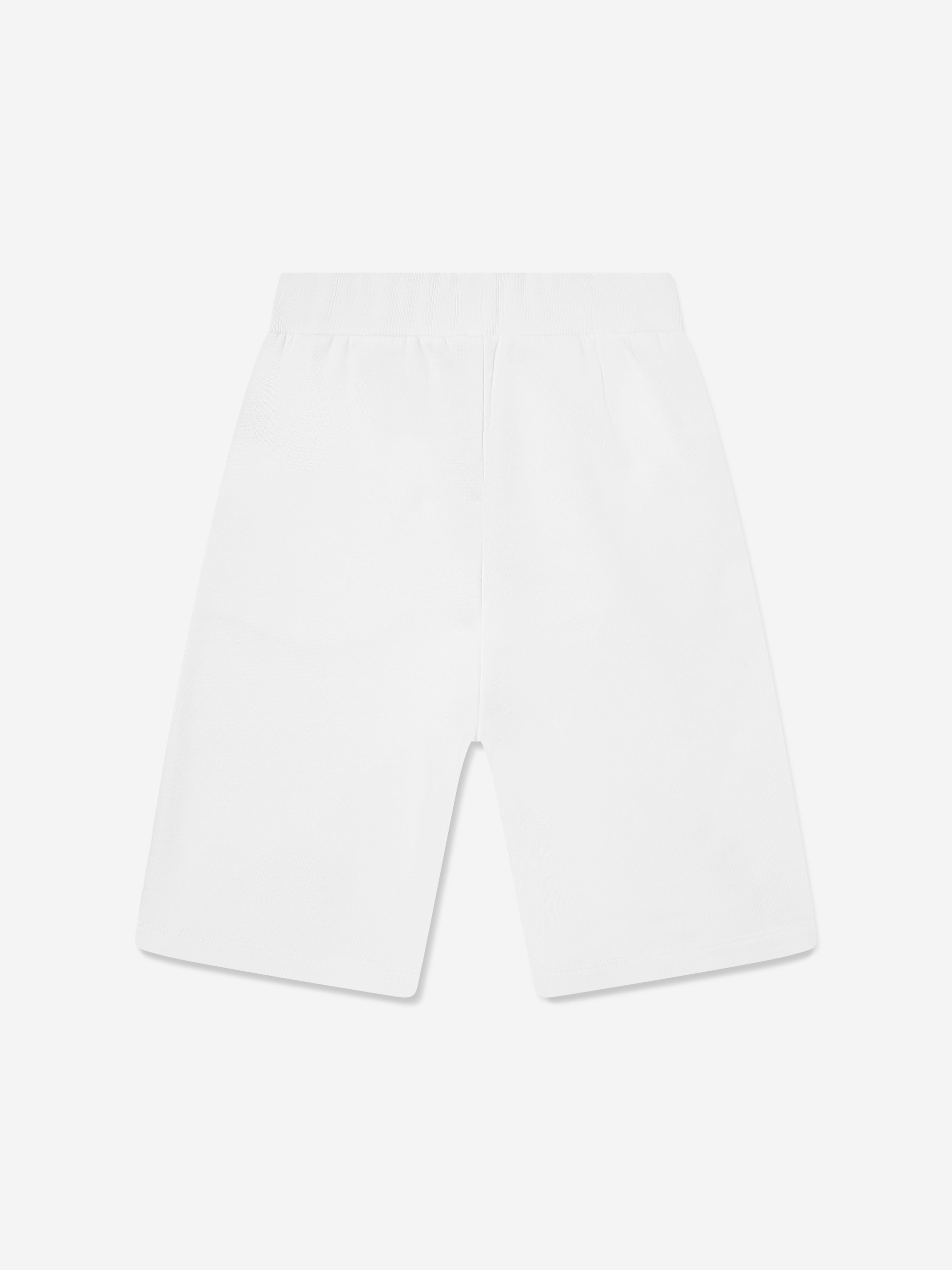 Balmain Kids Logo Jersey Shorts in White Discount 2025 Unisex