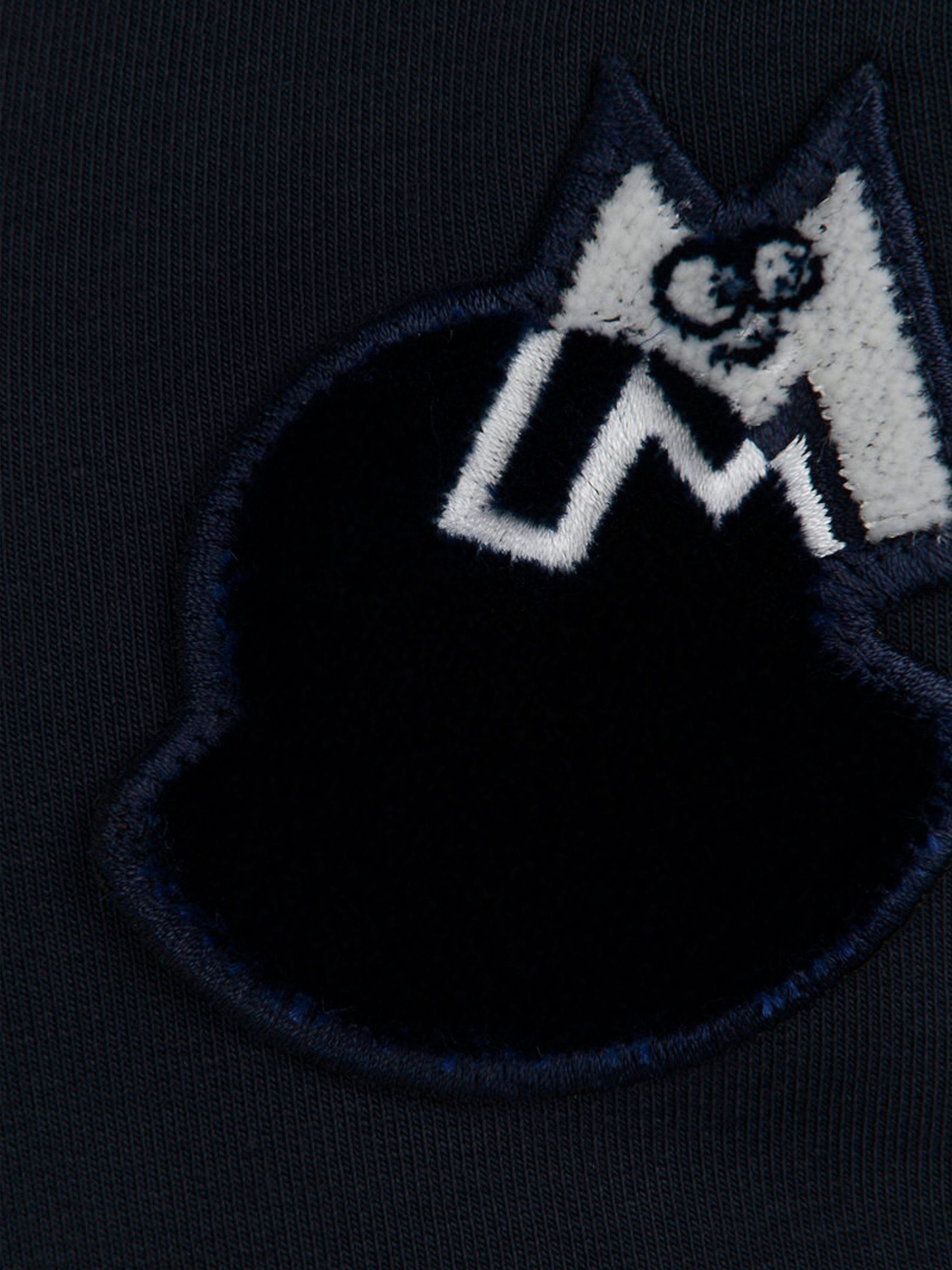Moncler Girls Navy Cotton Sweater Clearance Cheapest Pice