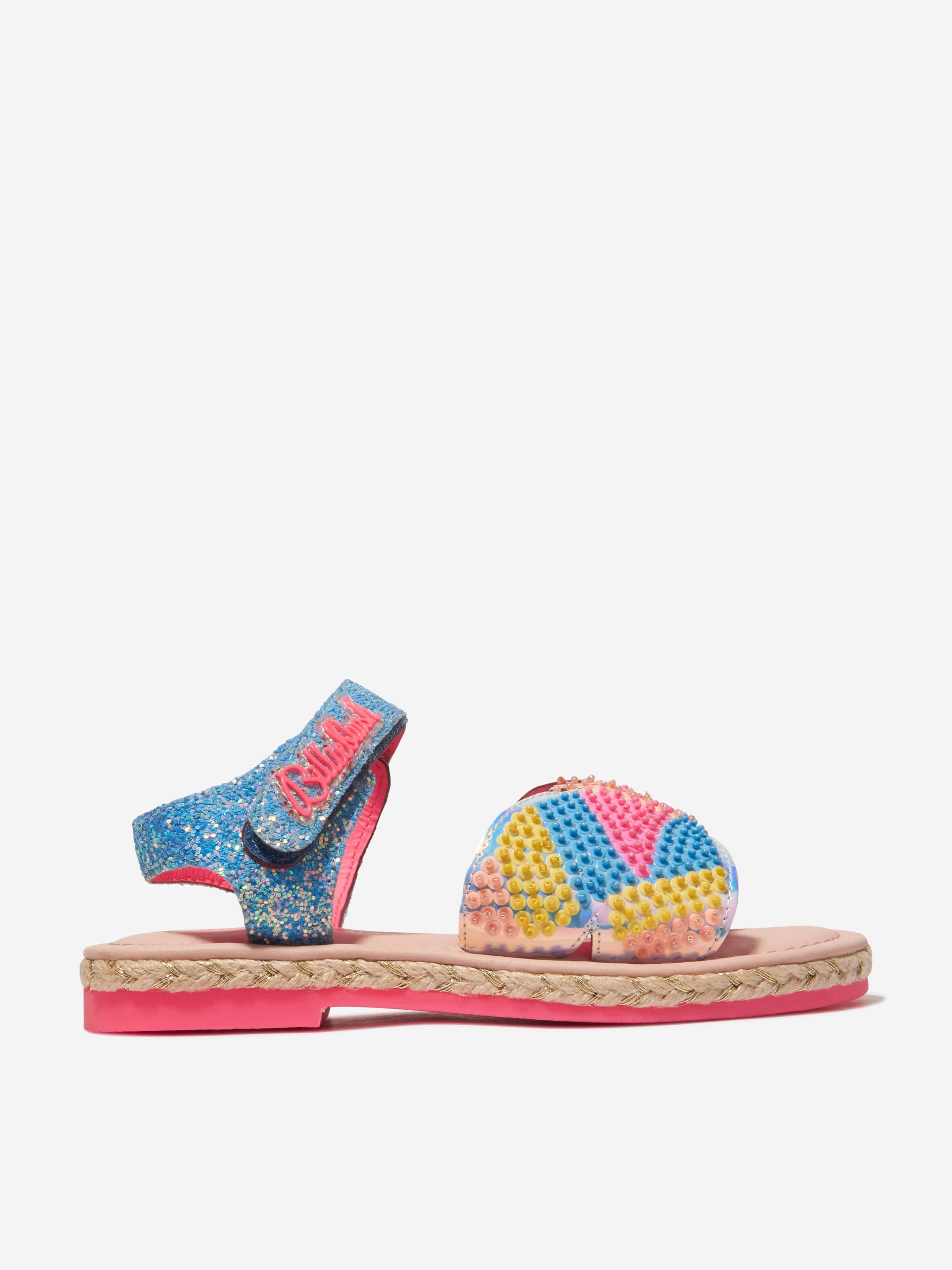 Billieblush Girls Sequin And Pearl Butterfly Sandals in Blue Cheap Sale Amazing Pice