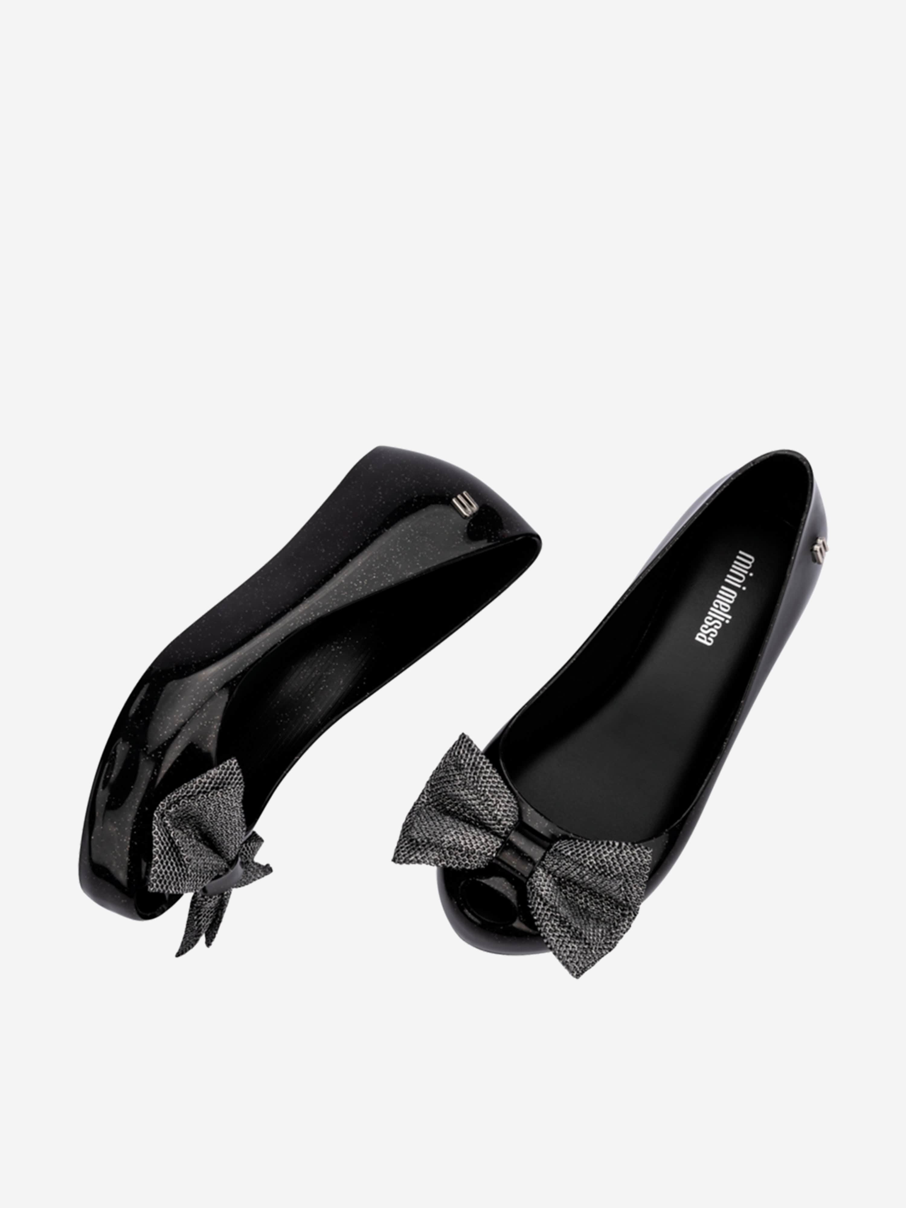 Mini Melissa Girls Ultragirl Sweet XII Ballerinas in Black Sale Ebay