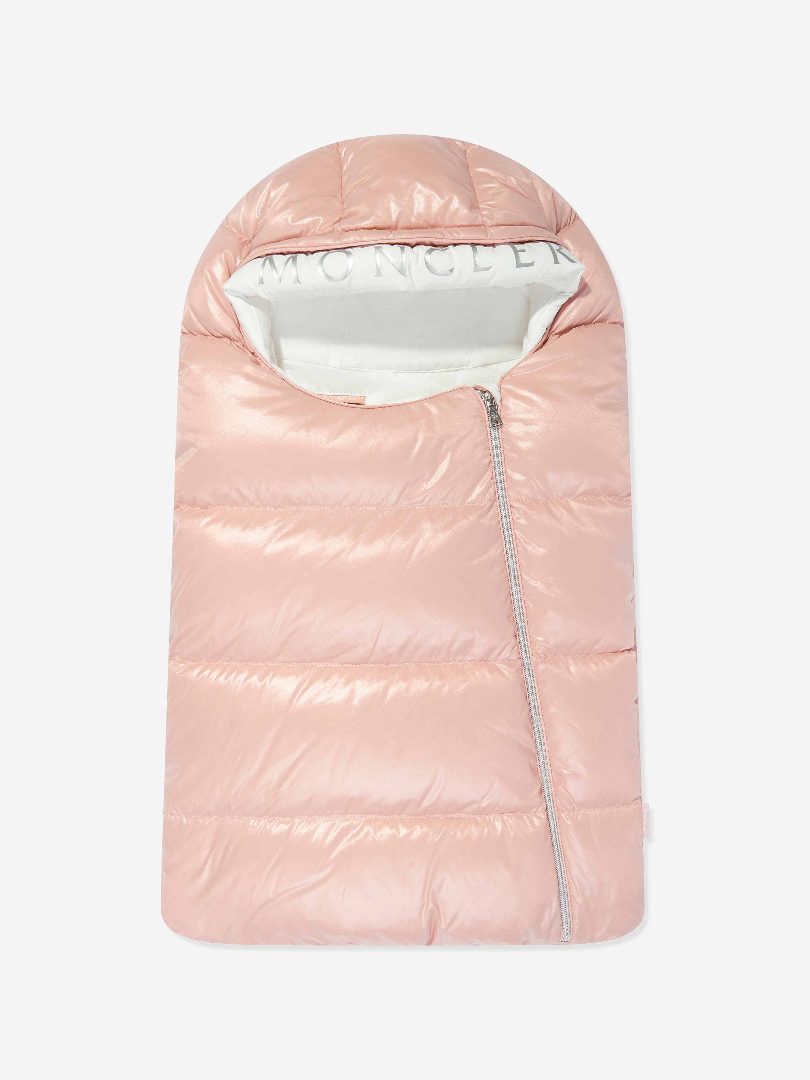 Moncler Enfant Baby Girls Down Padded Nest in Pink Buy Cheap Perfect