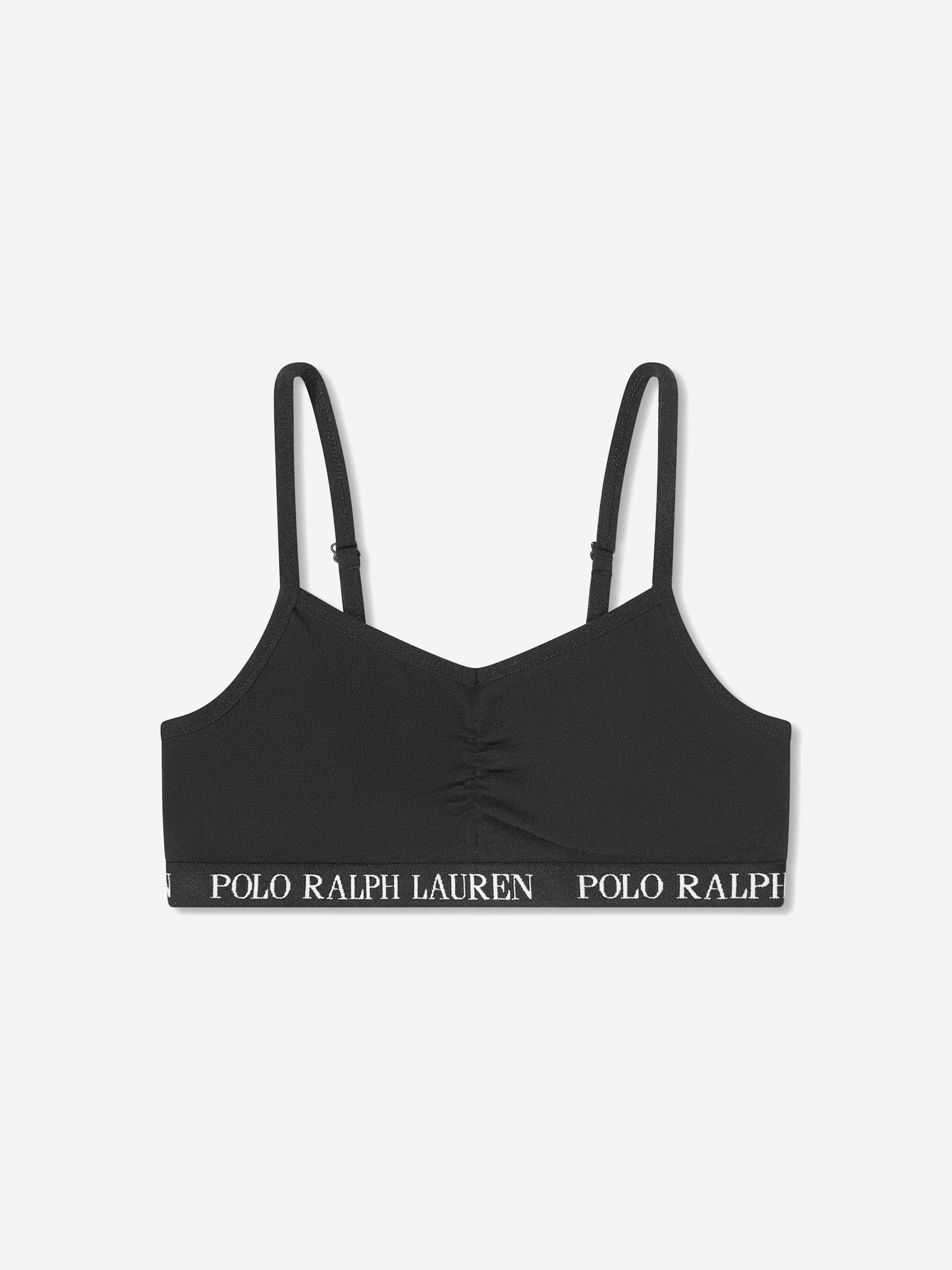 Ralph Lauren Girls 2 Pack Bralette Set in Black Shop Sale Online