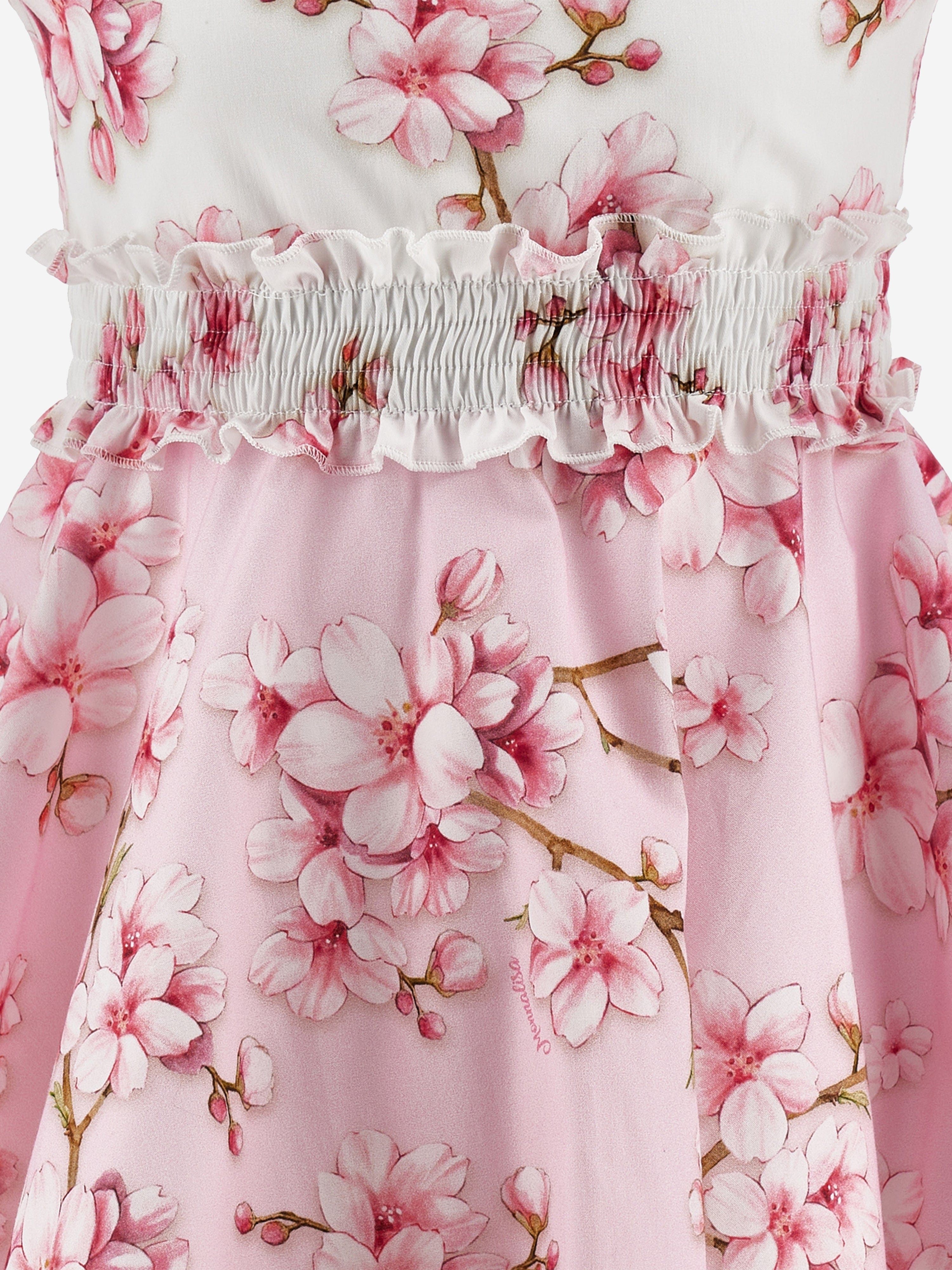 Girls Peach Blossom Dress in Pink With Mastercard