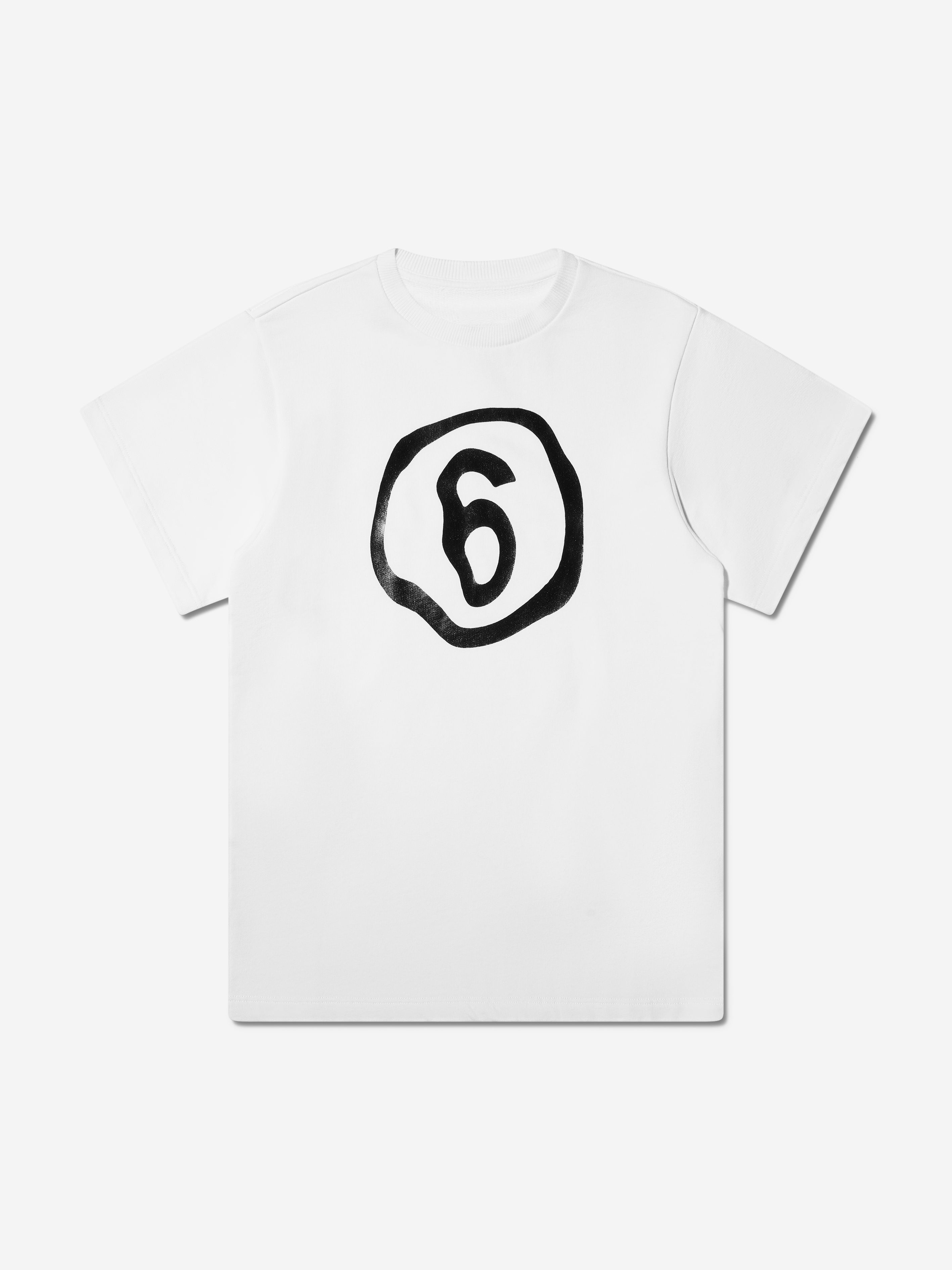MM6 Maison Margiela Kids Logo T-Shirt Dress In White Professional Cheap Pice