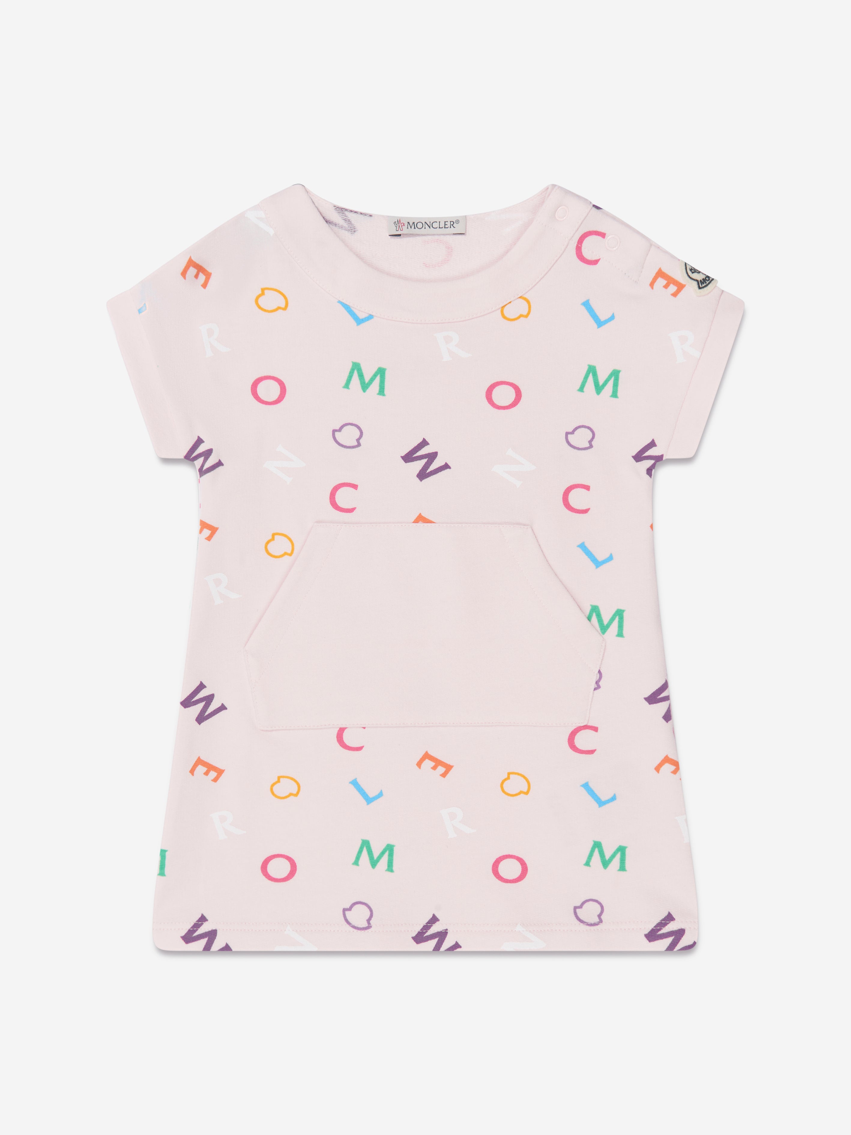 Moncler Enfant Baby Girls Logo Dress in Pink Comfortable Cheap Pice