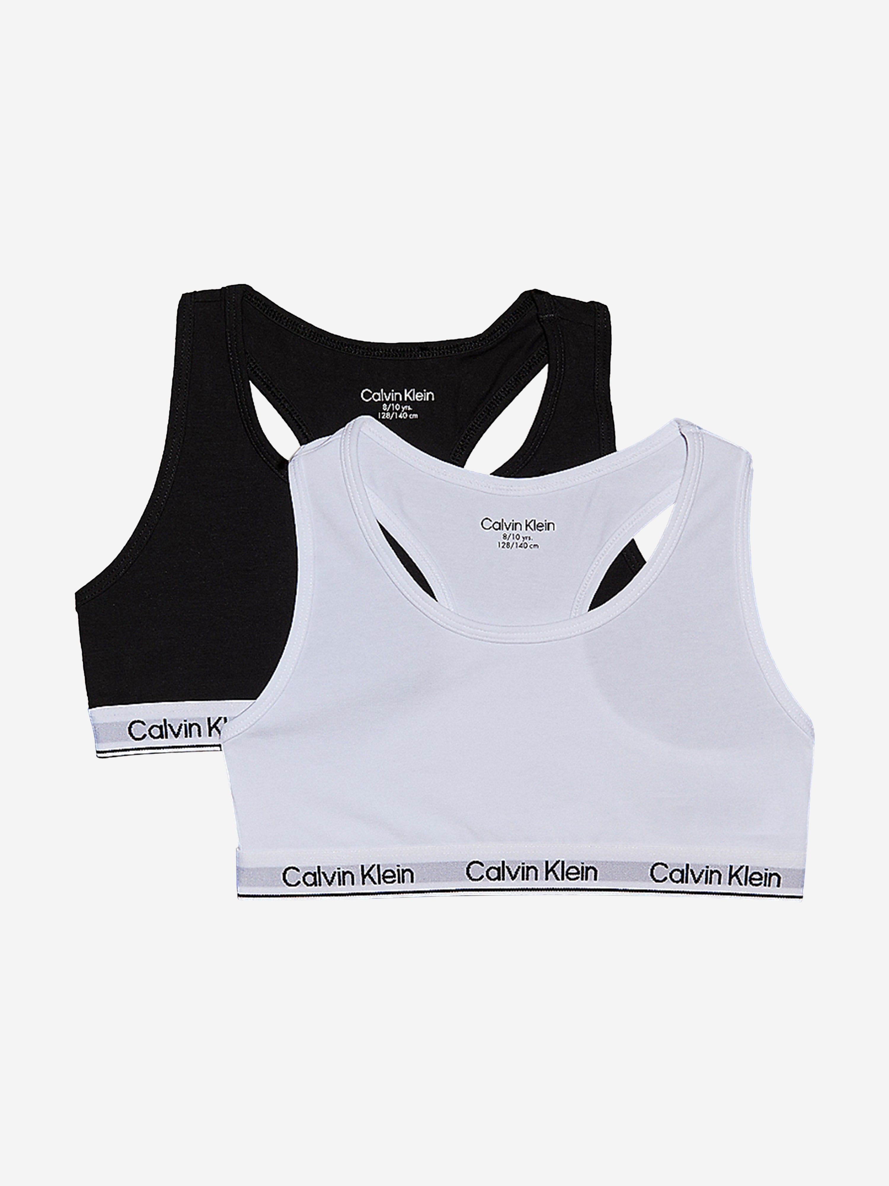 Calvin Klein Girls 2 Pack Bralette Set in Multicolour Clearance Original
