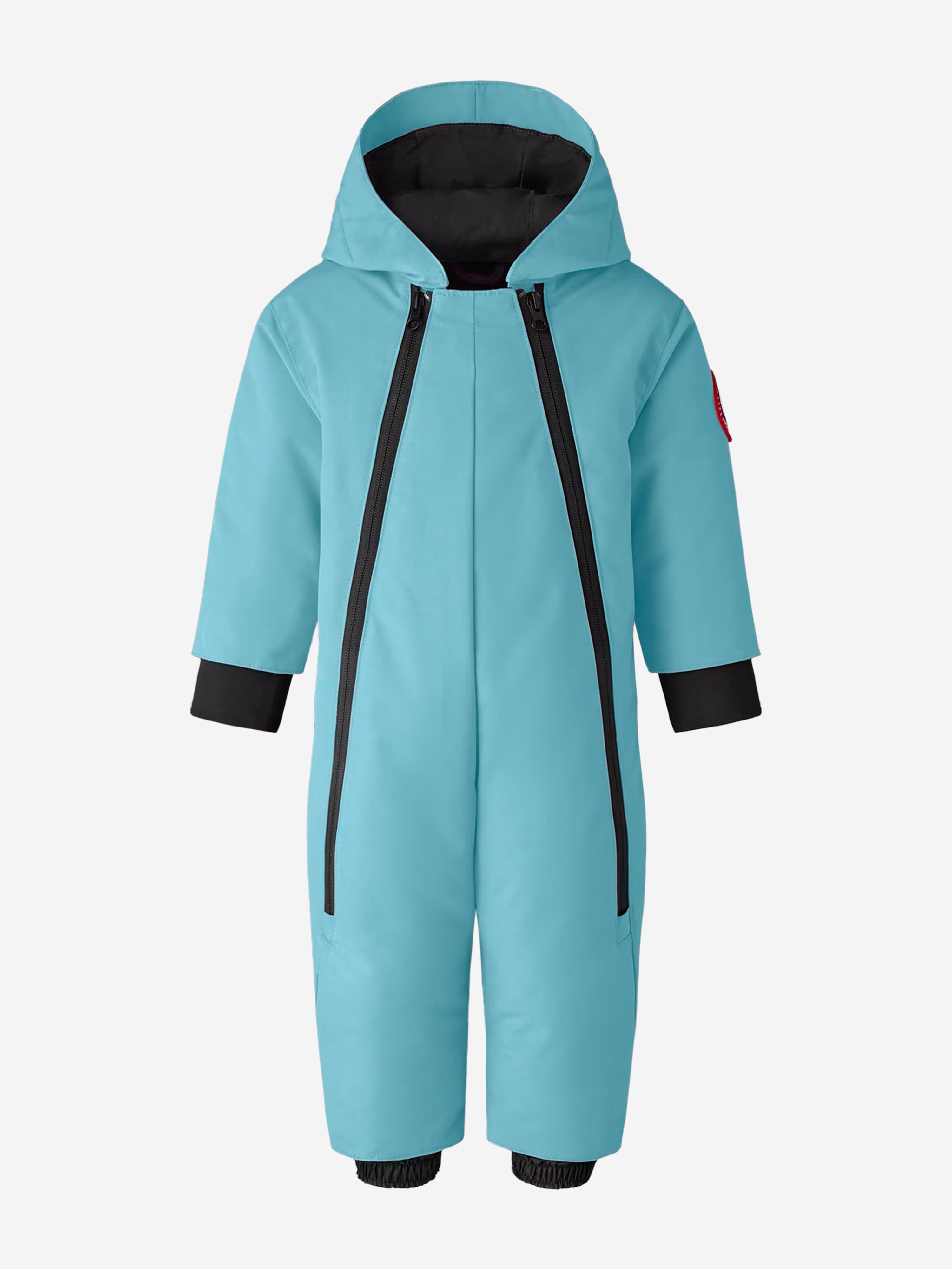 Canada Goose Baby Down Padded Lamb Snowsuit in Blue Cheap Pice For Sale
