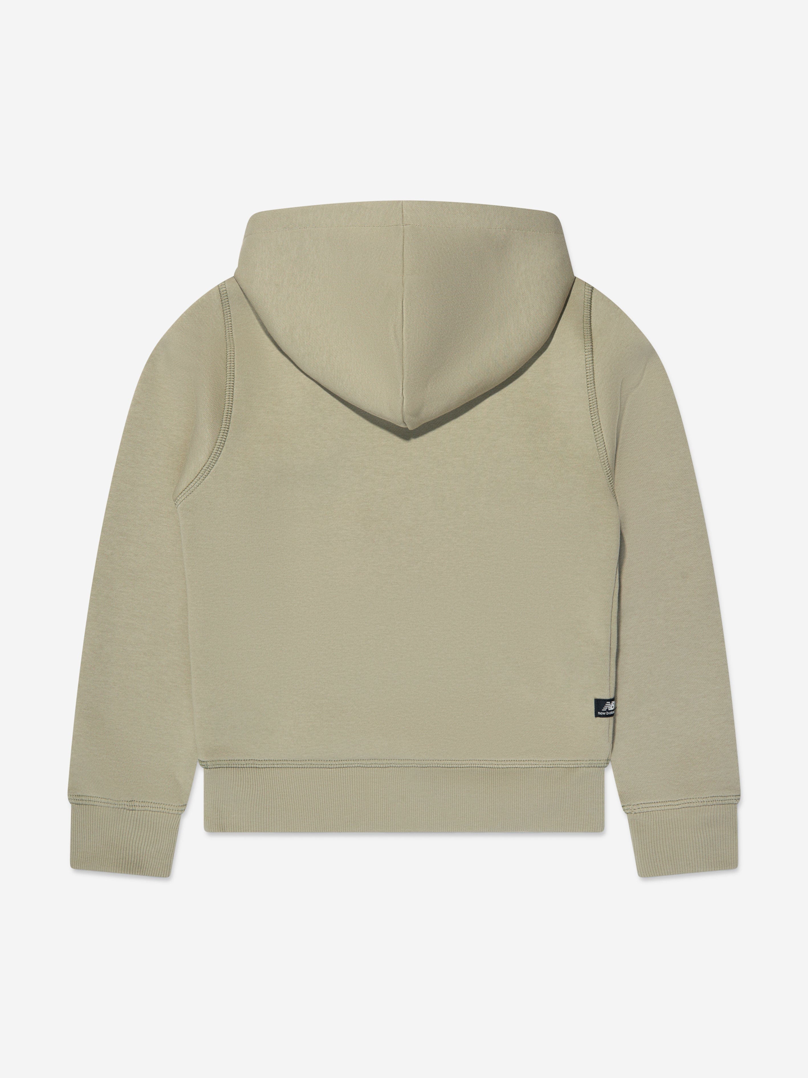 New Balance Kids Essentials Brushed Back Hoodie in Green Sale Free Shipping