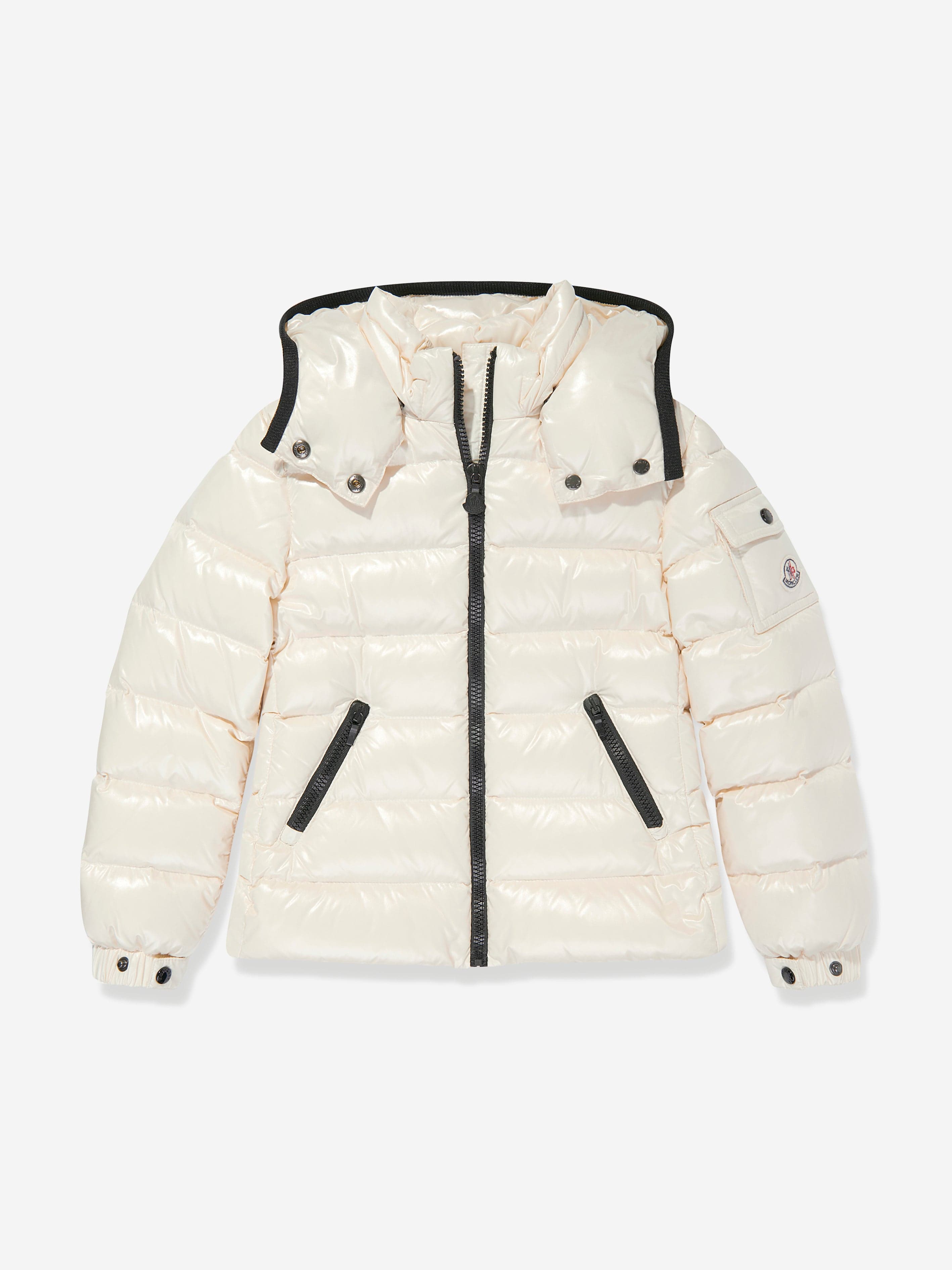 Moncler Enfant Girls Down Padded Bady Jacket in Beige Sale Sast