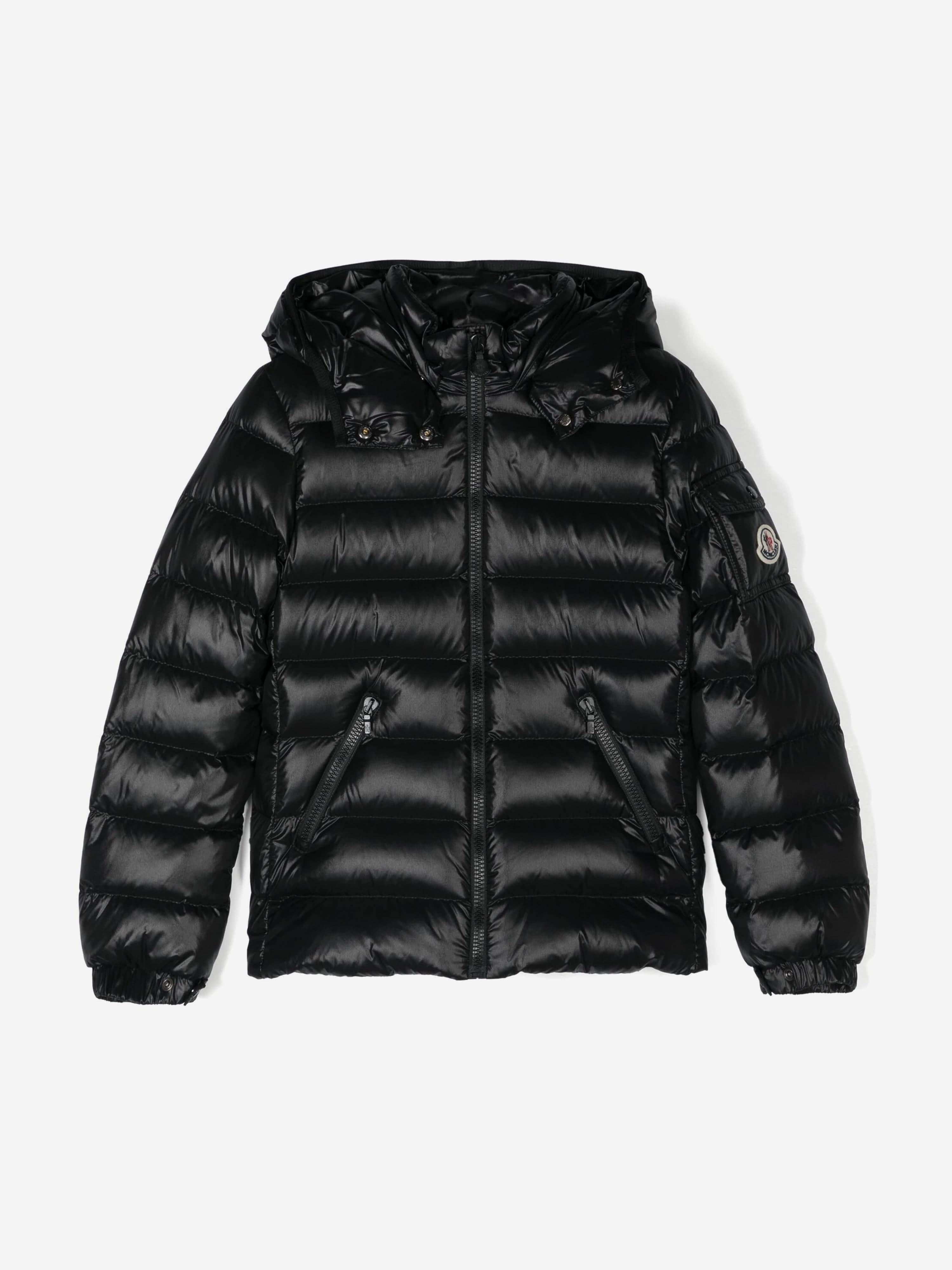 Moncler Enfant Girls Down Padded Bady Jacket in Black Buy Cheap Official Site