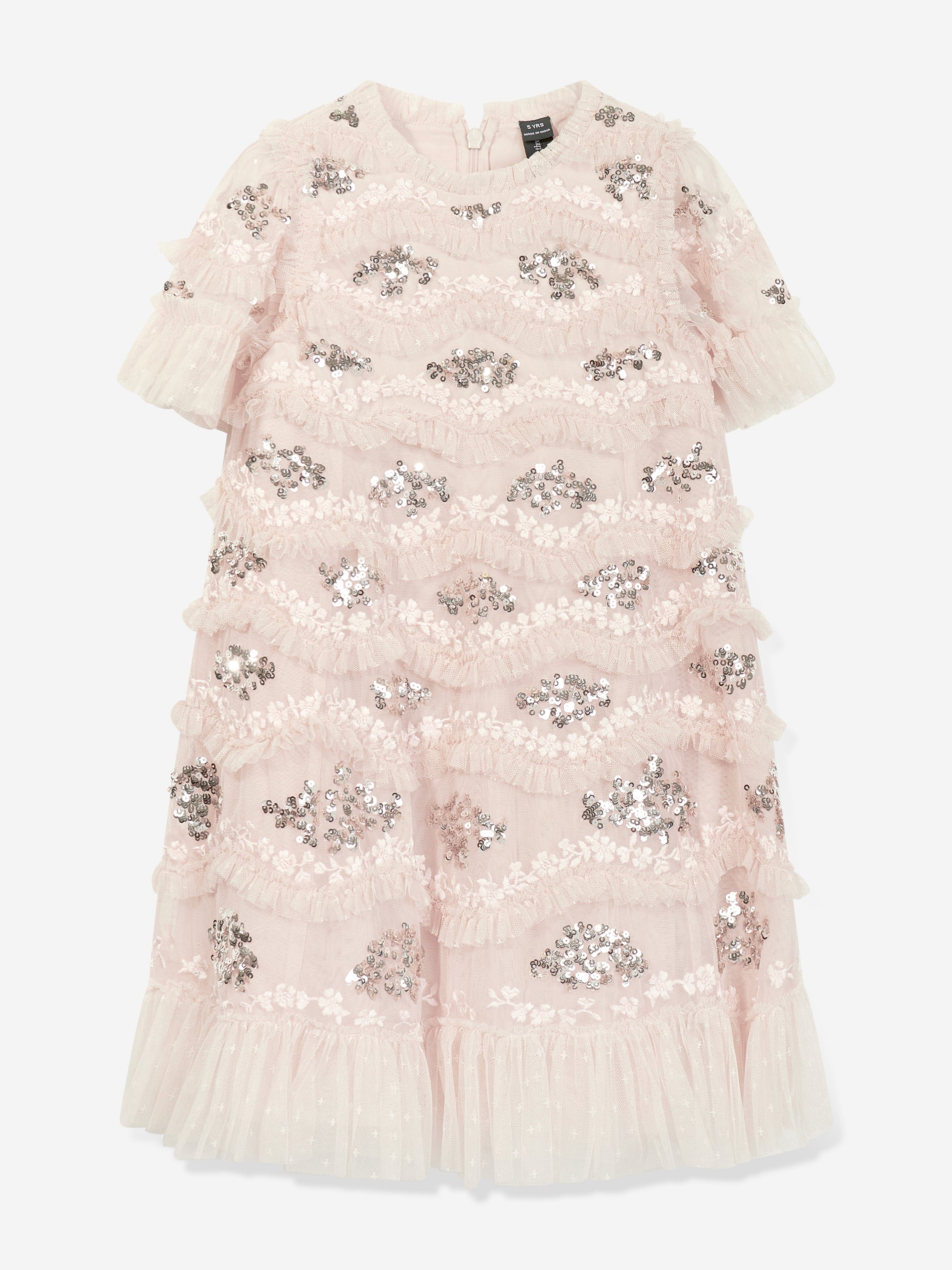 Needle & Thread Girls Daisy Wave Dress in Pink Clearance Reliable