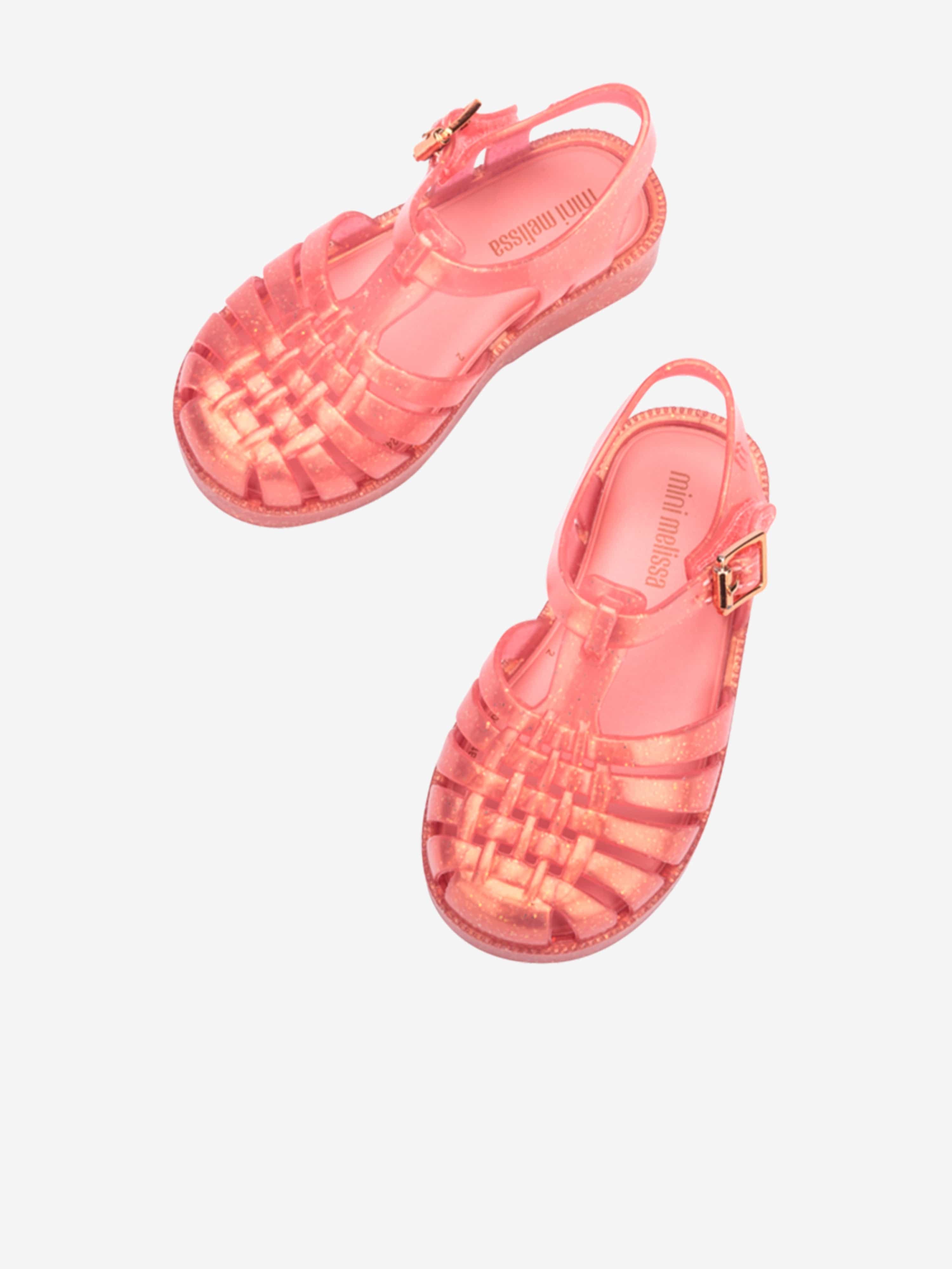 Girls Possession Shiny Sandals in Pink Low Cost For Sale