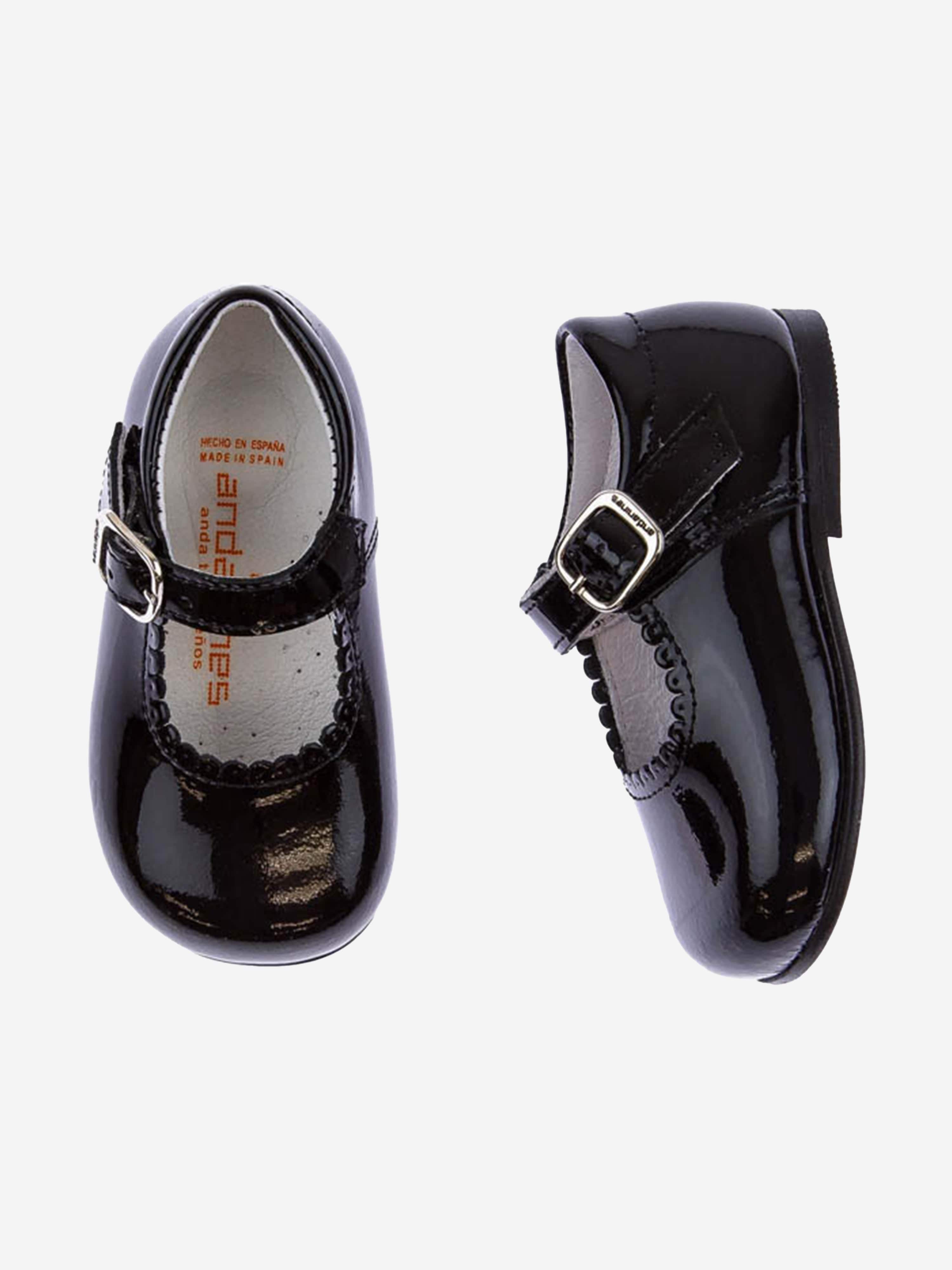 Andanines Girls Patent Leather Mary Jane Shoes in Black Wide Range Of Cheap Pice