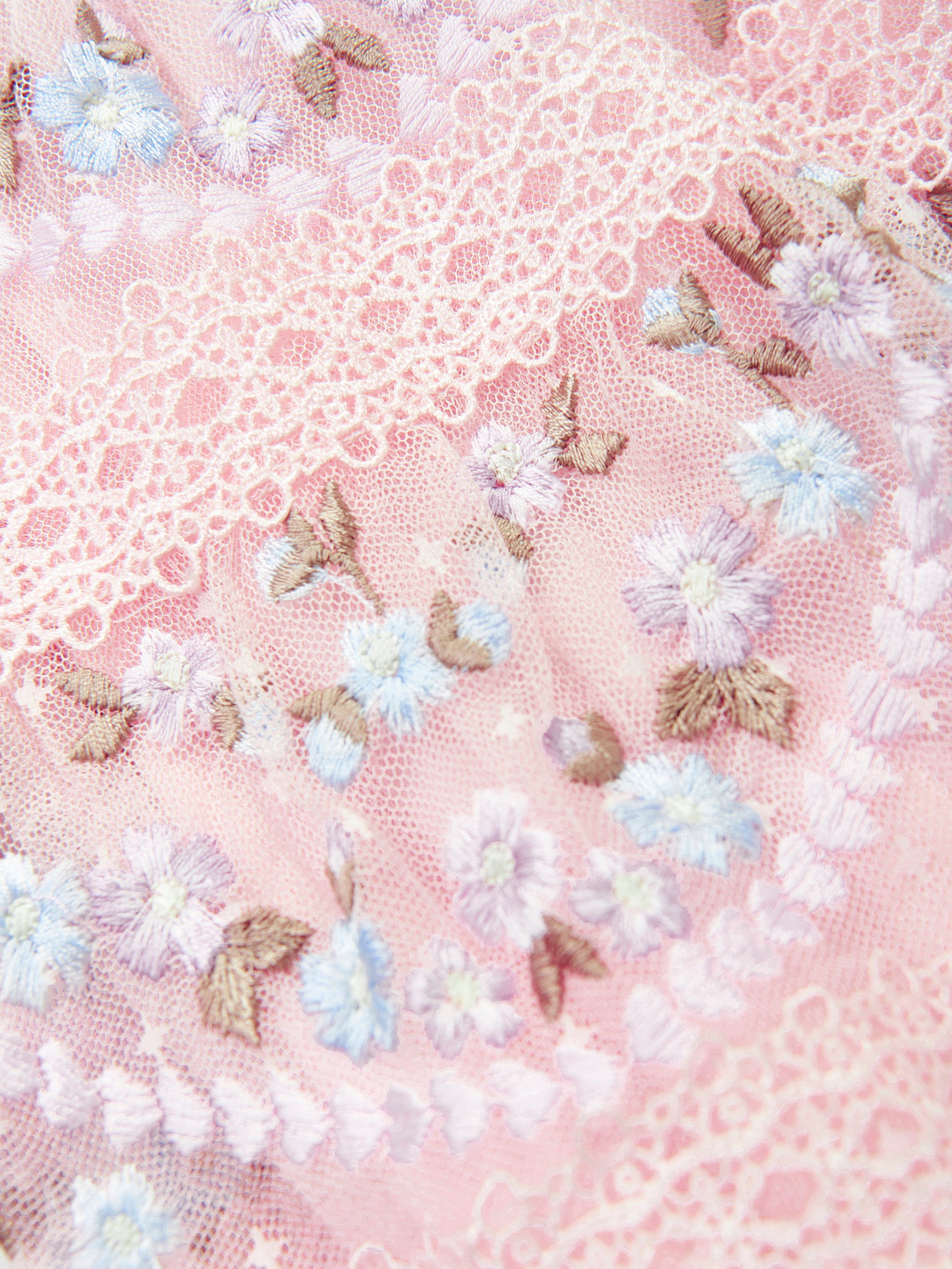 Needle & Thread Girls Garland Ribbon Dress in Pink Buy Cheap Websites