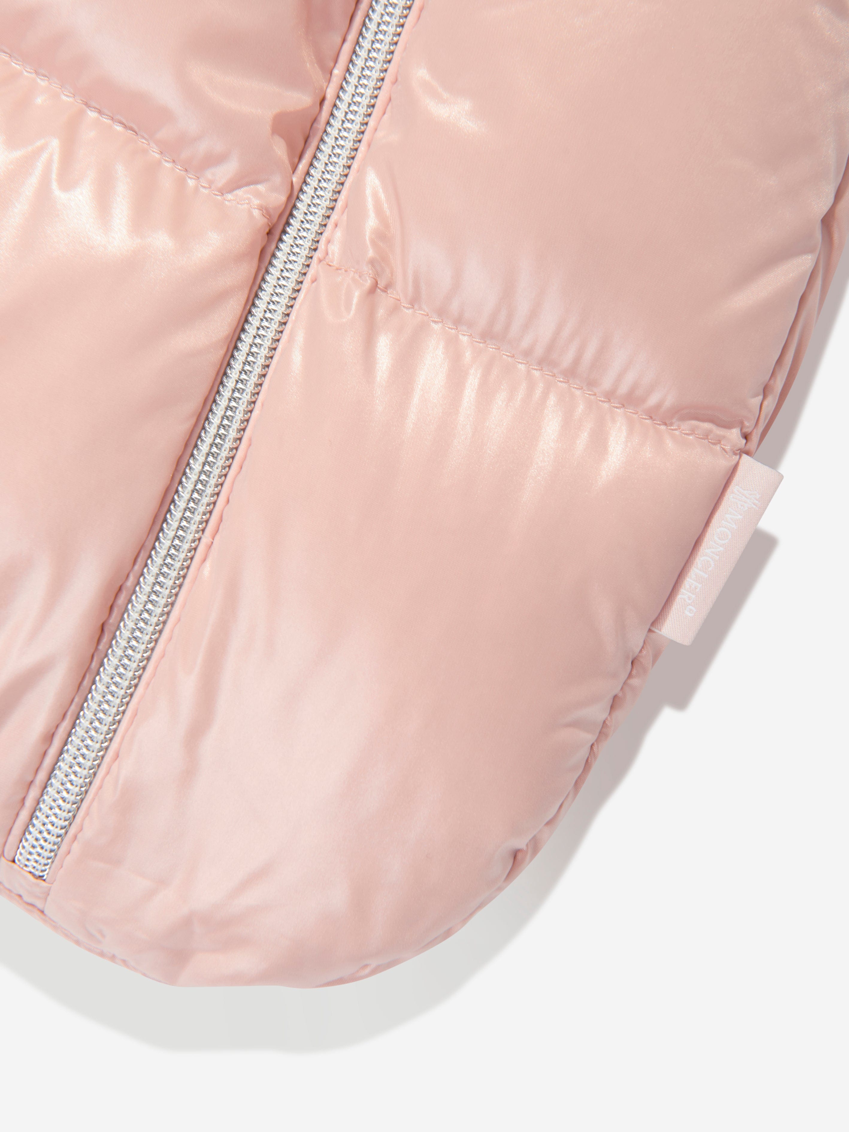 Moncler Enfant Baby Girls Down Padded Nest in Pink Buy Cheap Perfect