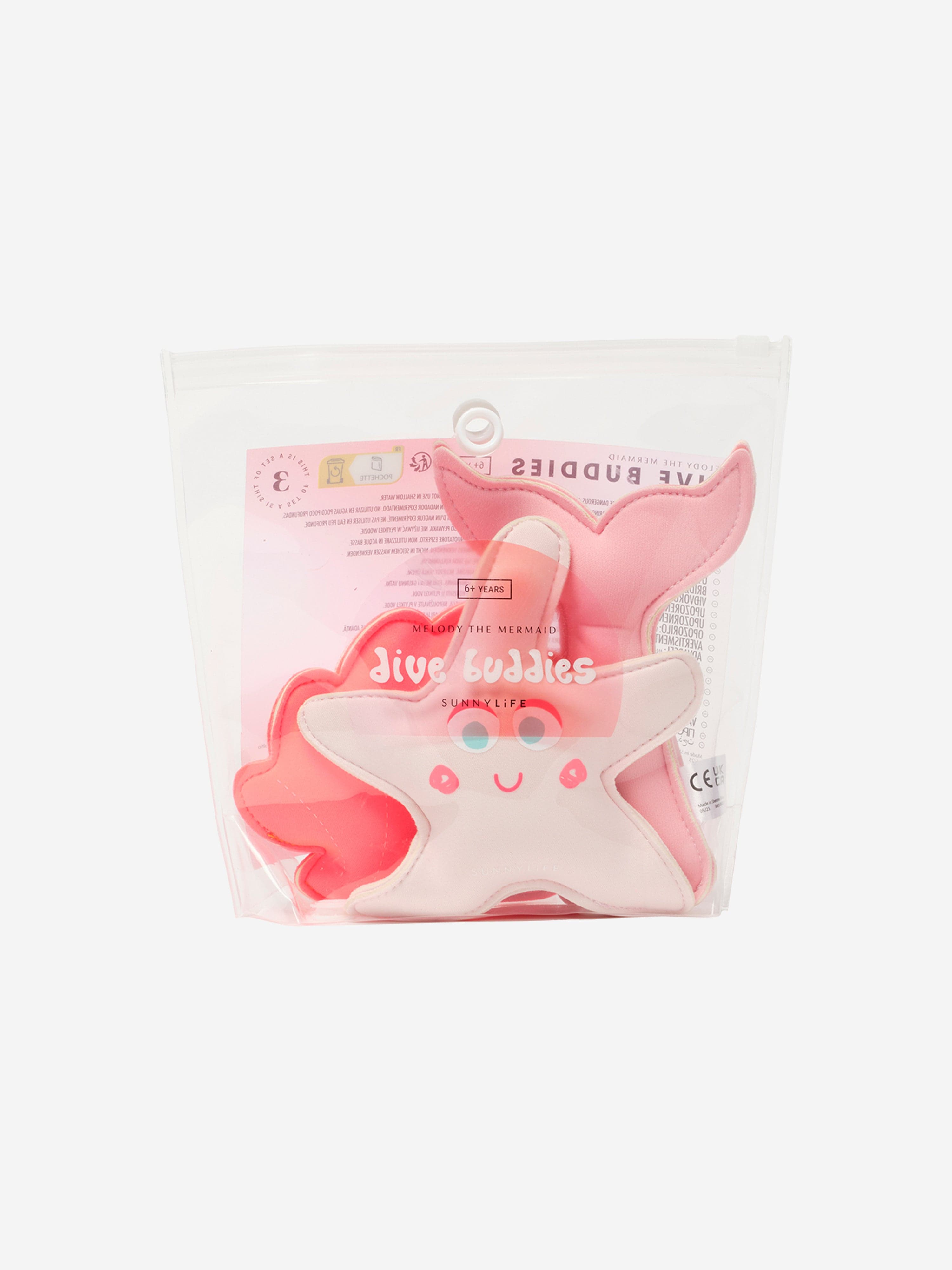 Sunnylife Girls Melody the Mermaid Set of 3 Dive Buddies in Pink (18cm) Cheap Pice Free Shipping