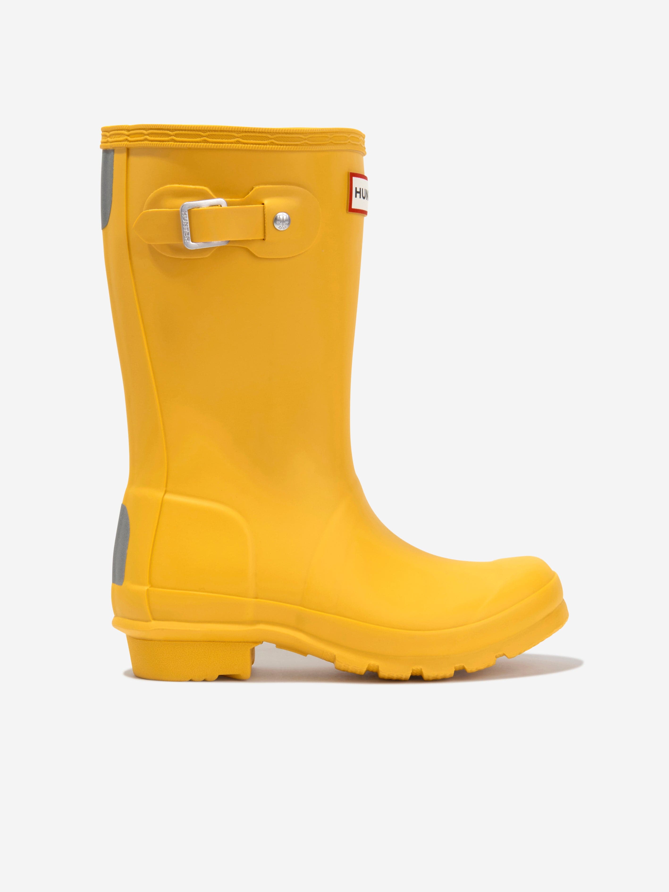 Hunter Kids Original Wellington Boots in Yellow Cheap Wiki